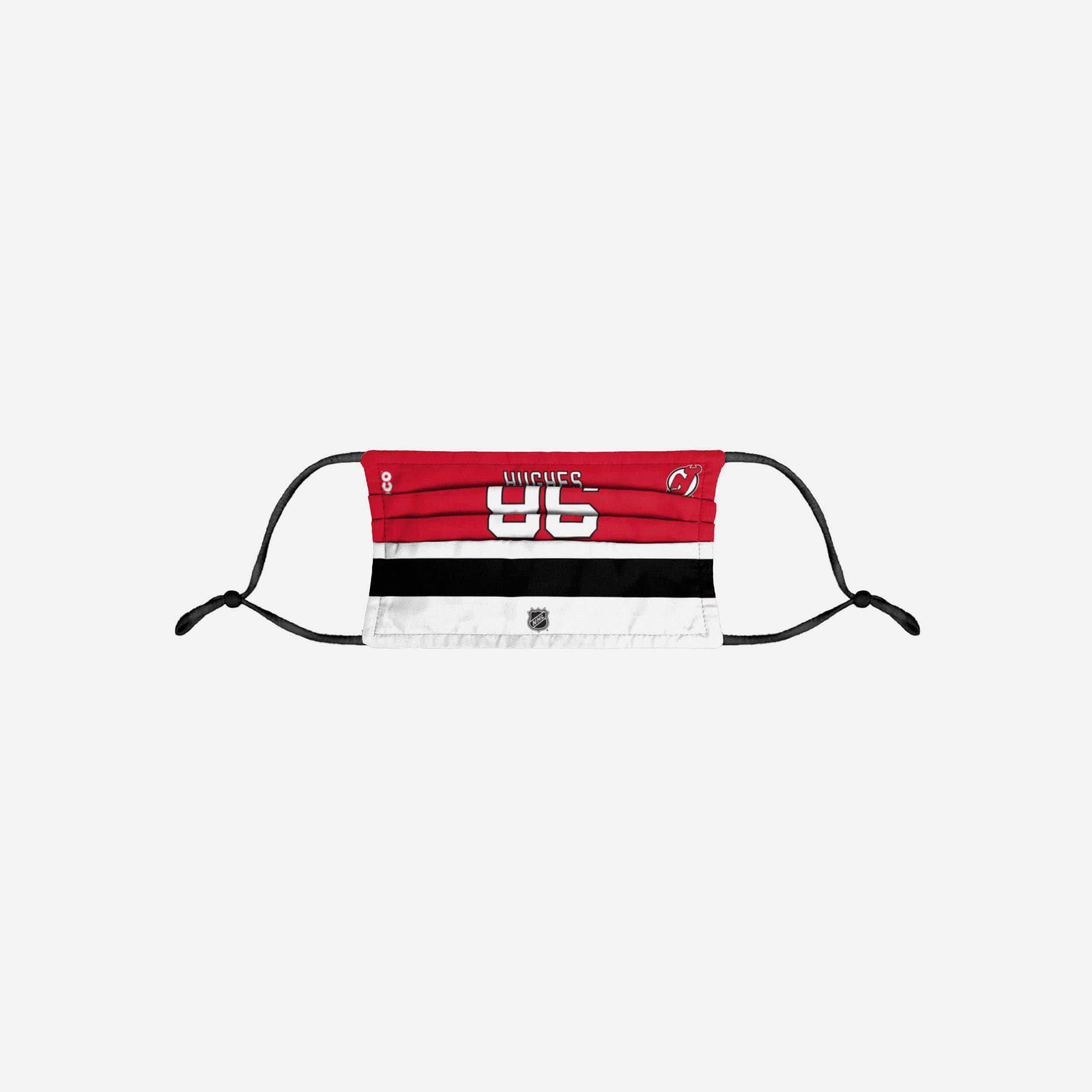 Jack Hughes New Jersey Devils Adjustable Face Cover - Must - Have for Fans!