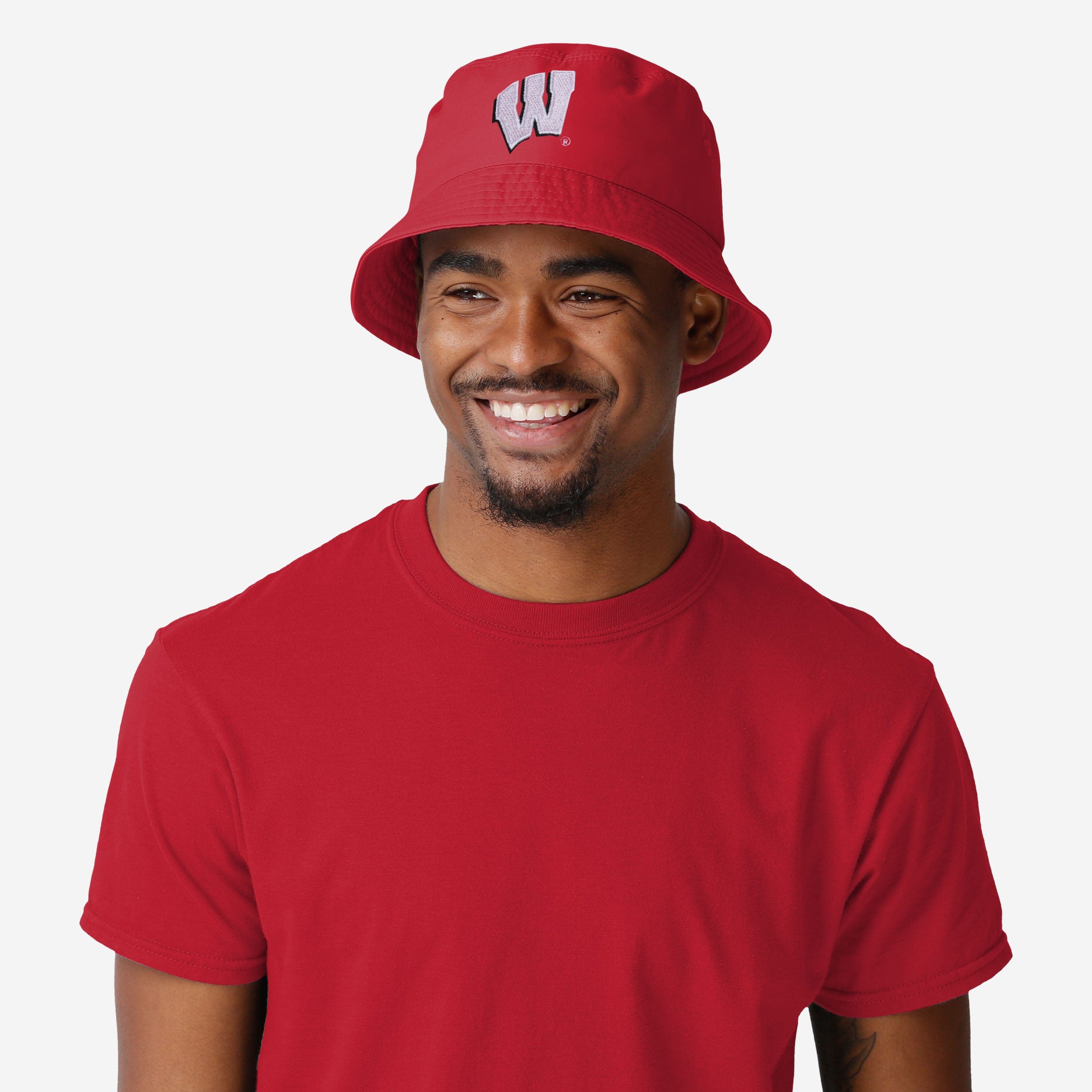 Wisconsin Badgers Stylish Solid Bucket Hat