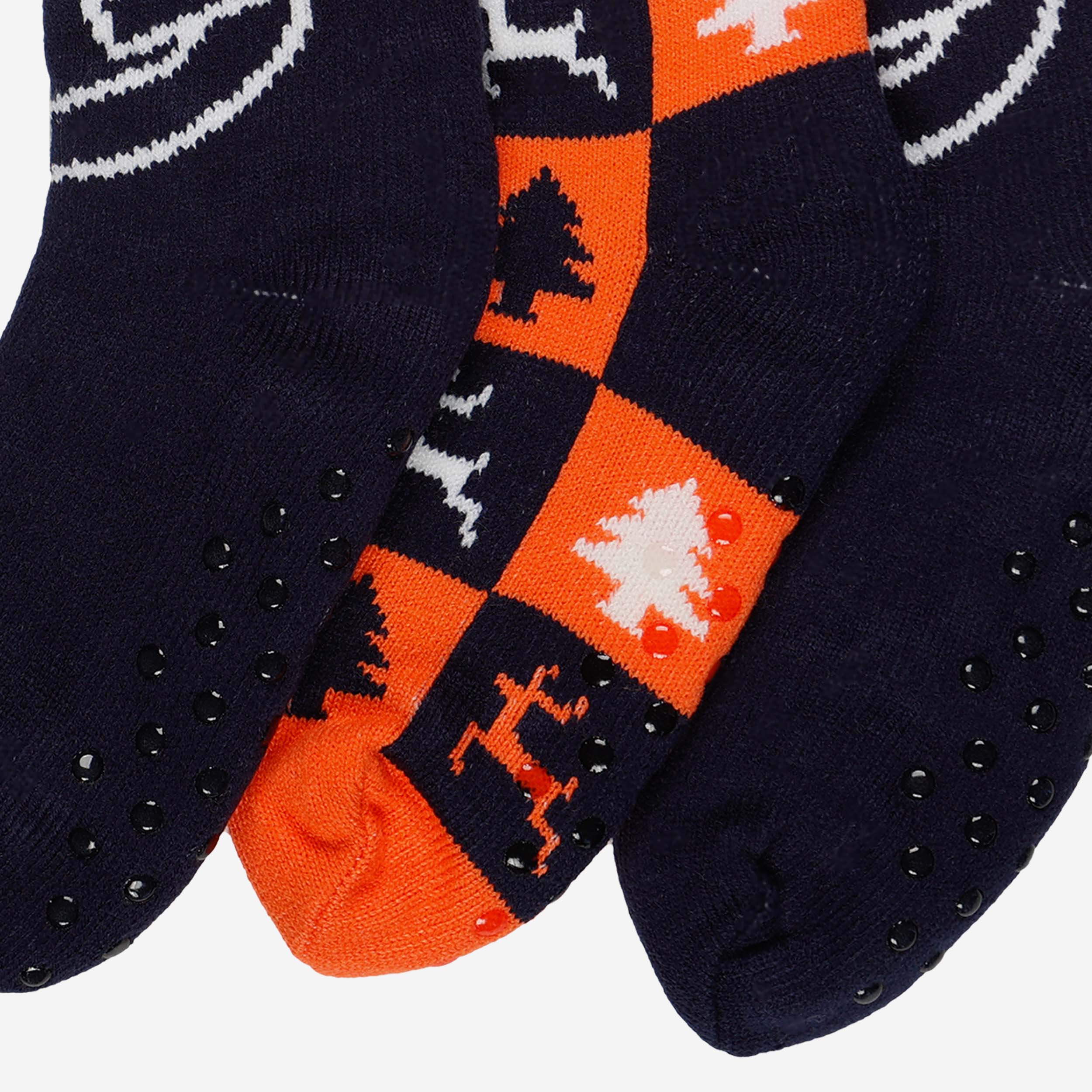 Auburn Tigers Women's Fanatic 3-Pack Footy Slipper Socks