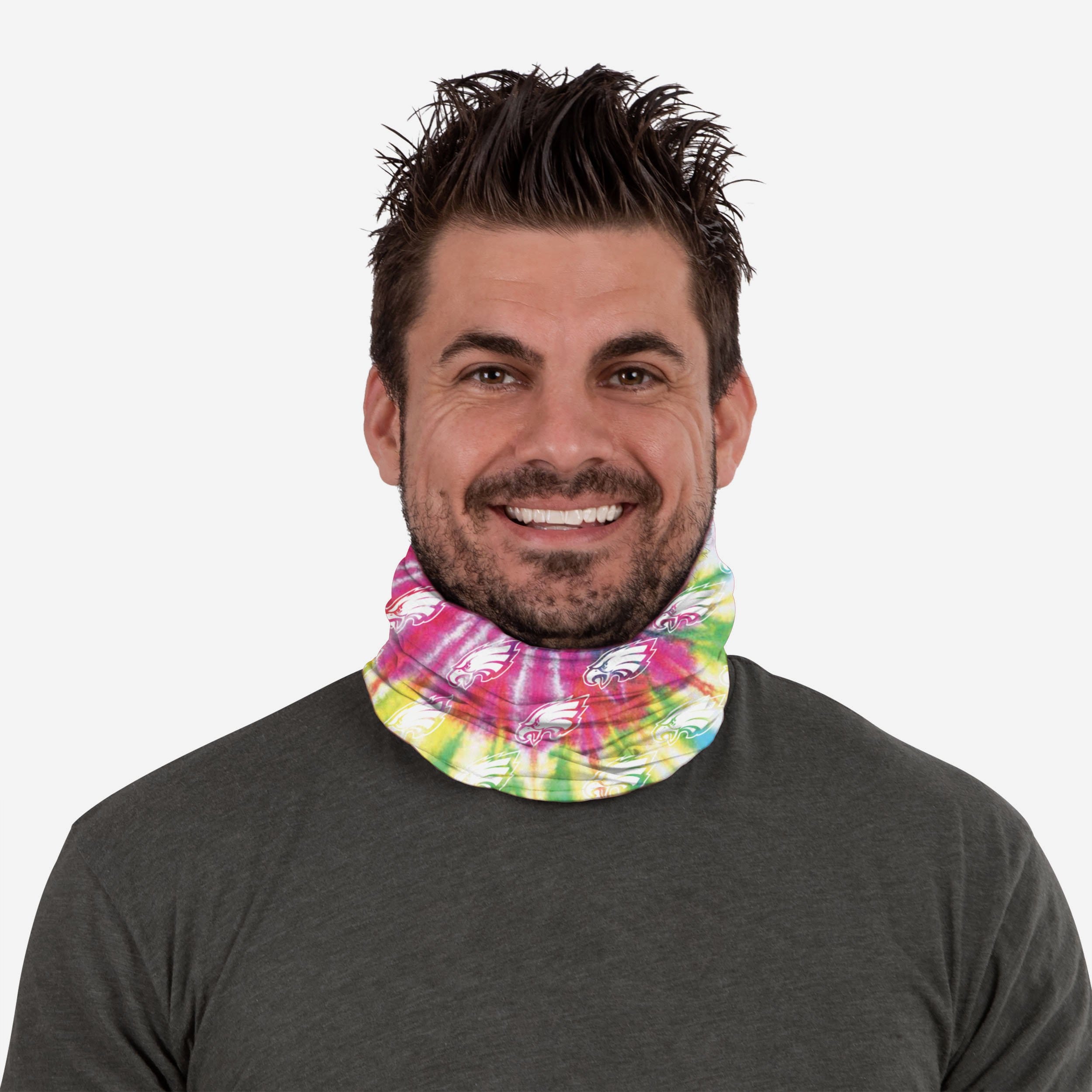 Philadelphia Eagles Pastel Tie - Dye Gaiter Scarf: A Fashionable Team Statement
