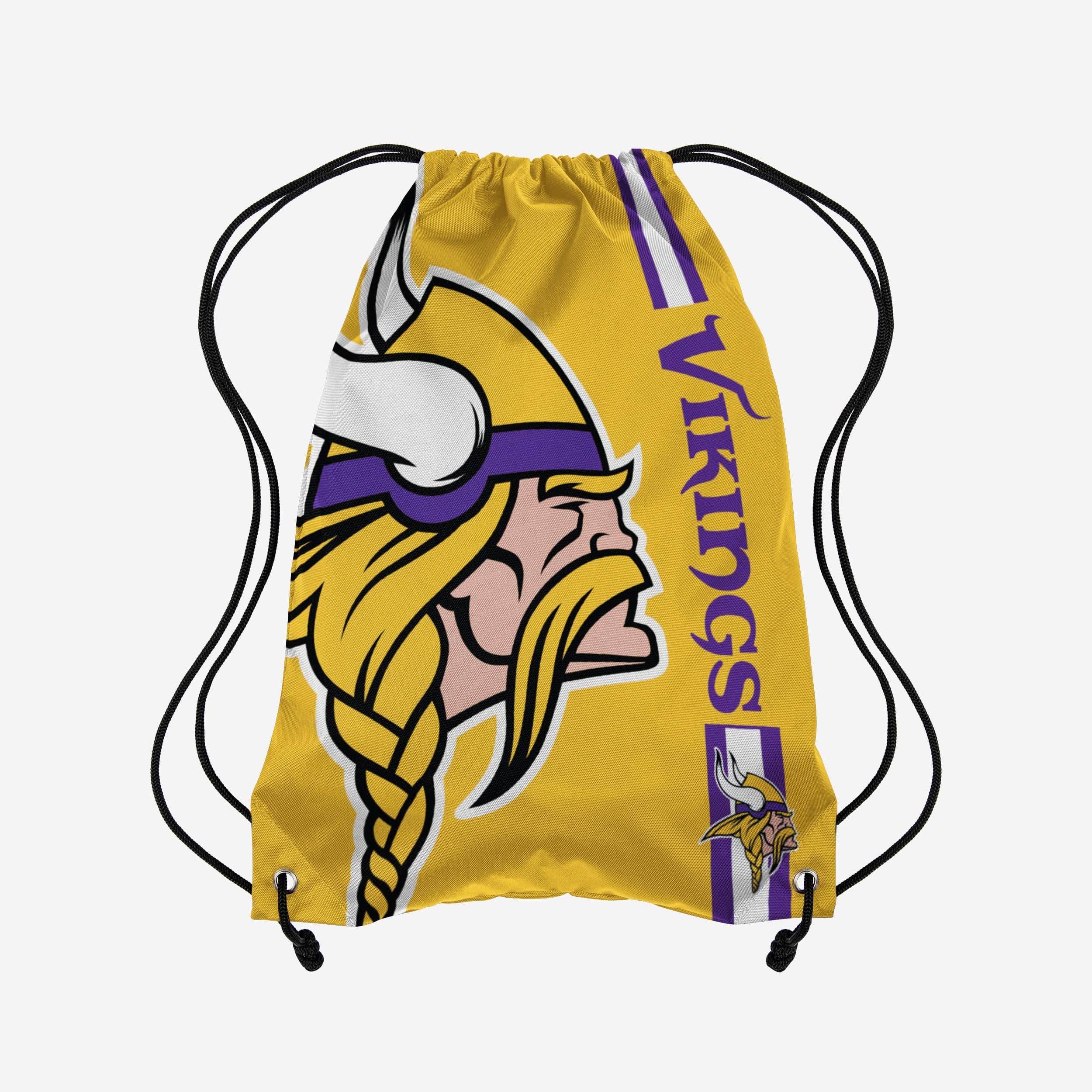 Minnesota Vikings Yellow Alternate Big Logo Drawstring Backpack - Show Your Team Spirit!