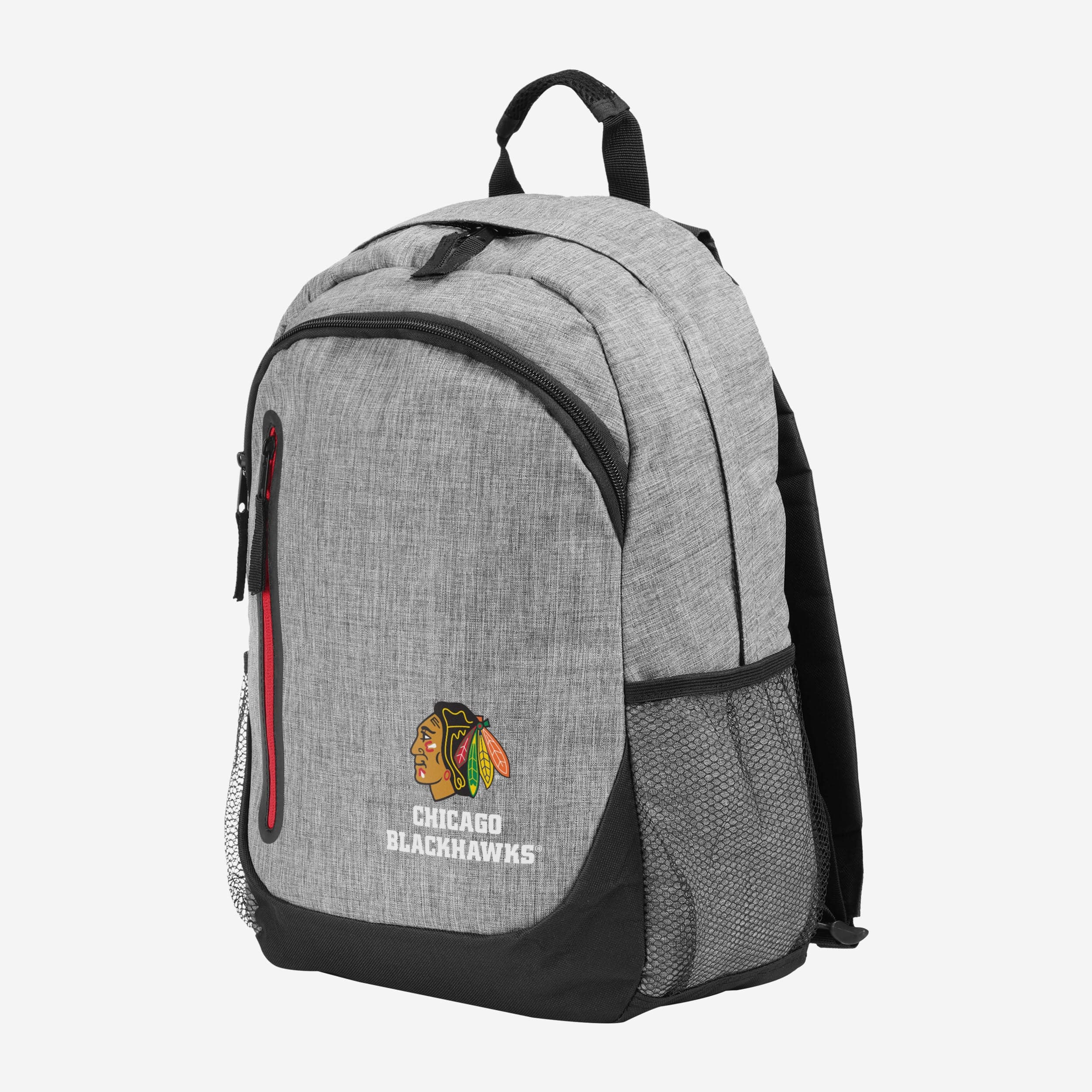 Gorgeous Chicago Blackhawks Heather Grey Bold Color Backpack