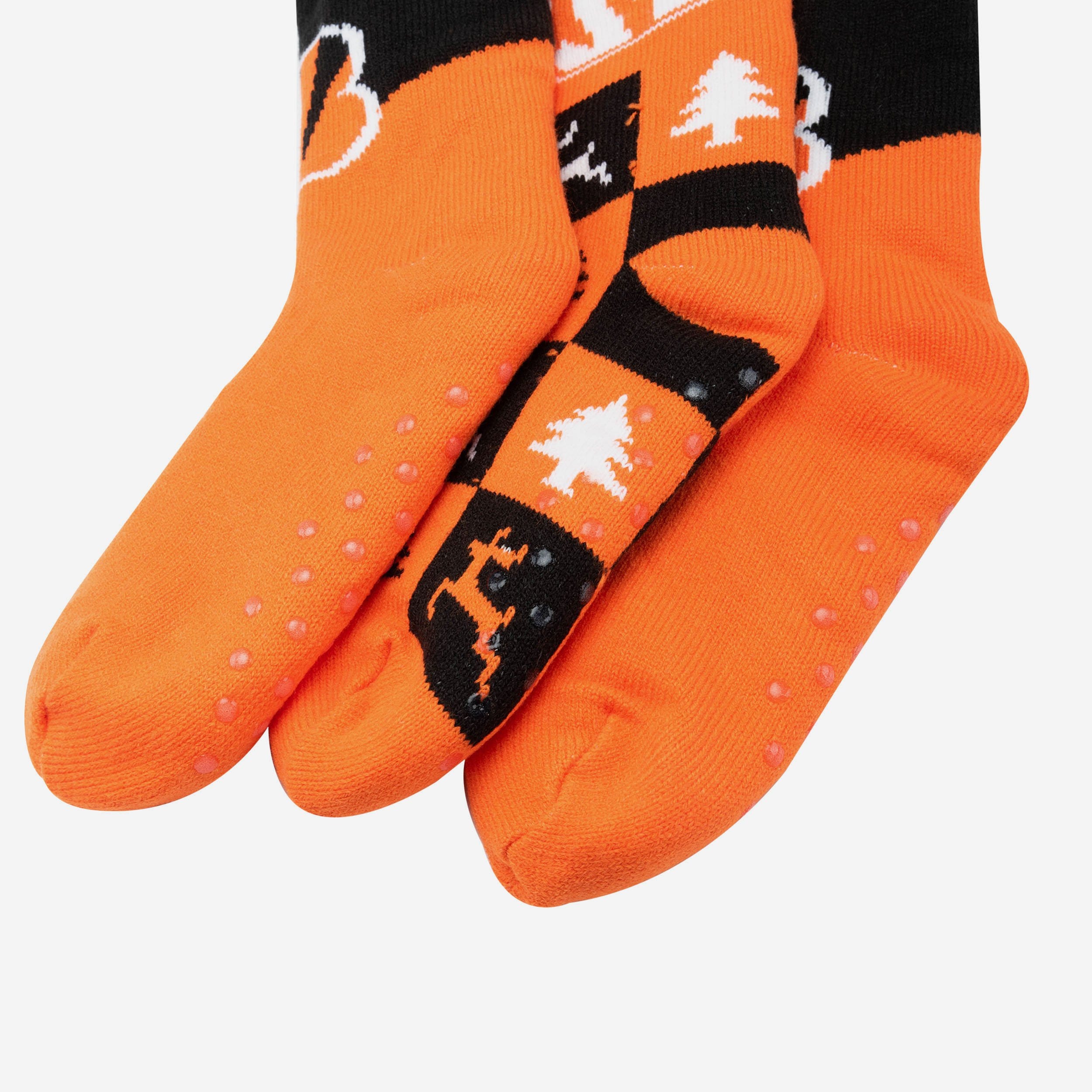Cincinnati Bengals Women's Fanatic 3-Pack Footy Slipper Socks