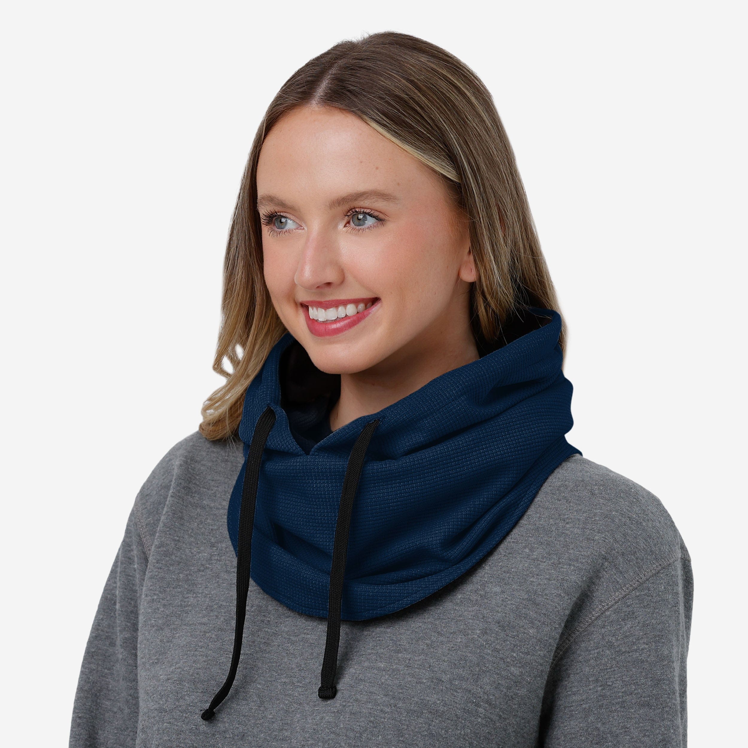 Denver Broncos Waffle Drawstring Hooded Gaiter - The Ultimate Cold-Weather Essential