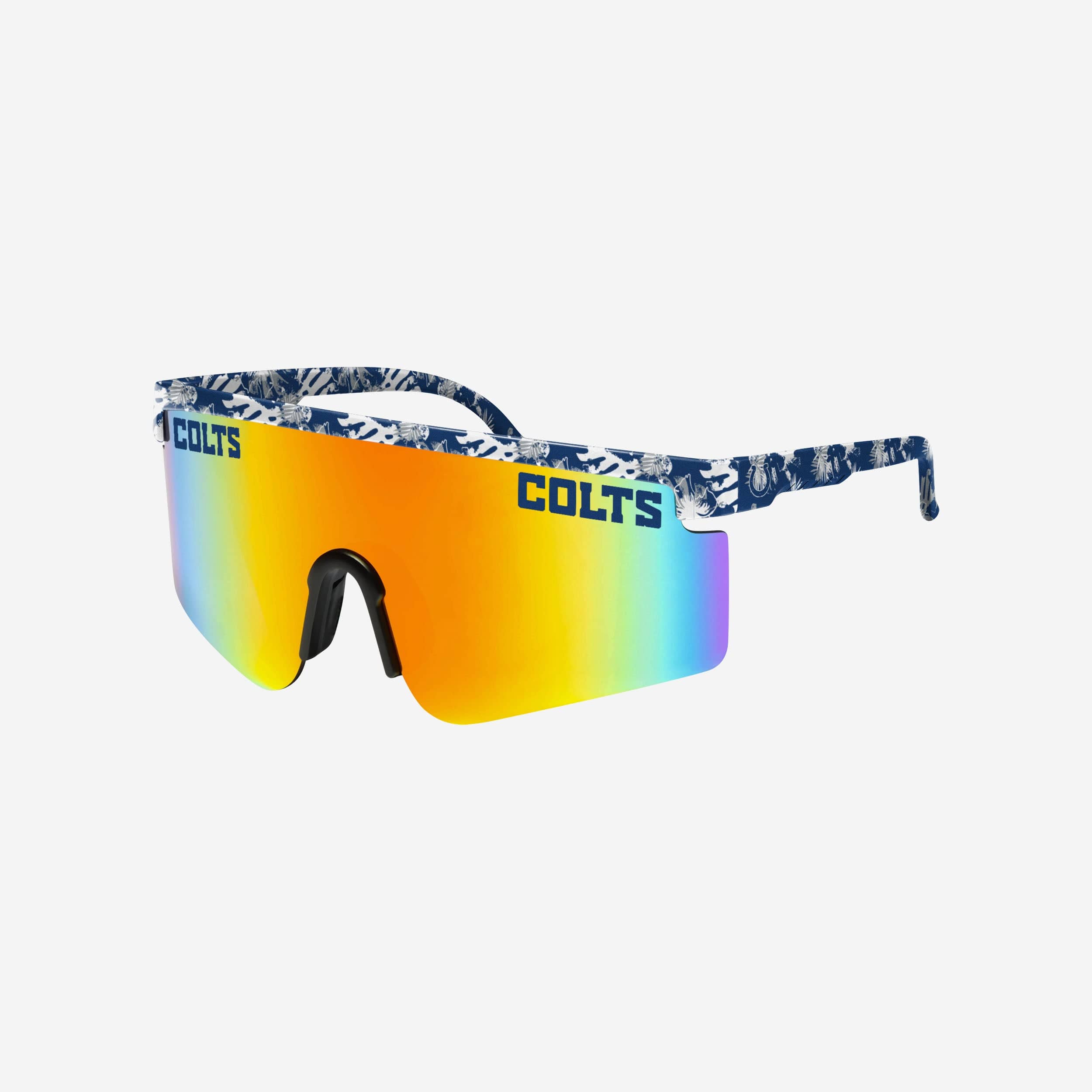 Stylish Indianapolis Colts Floral Large Frame Sunglasses