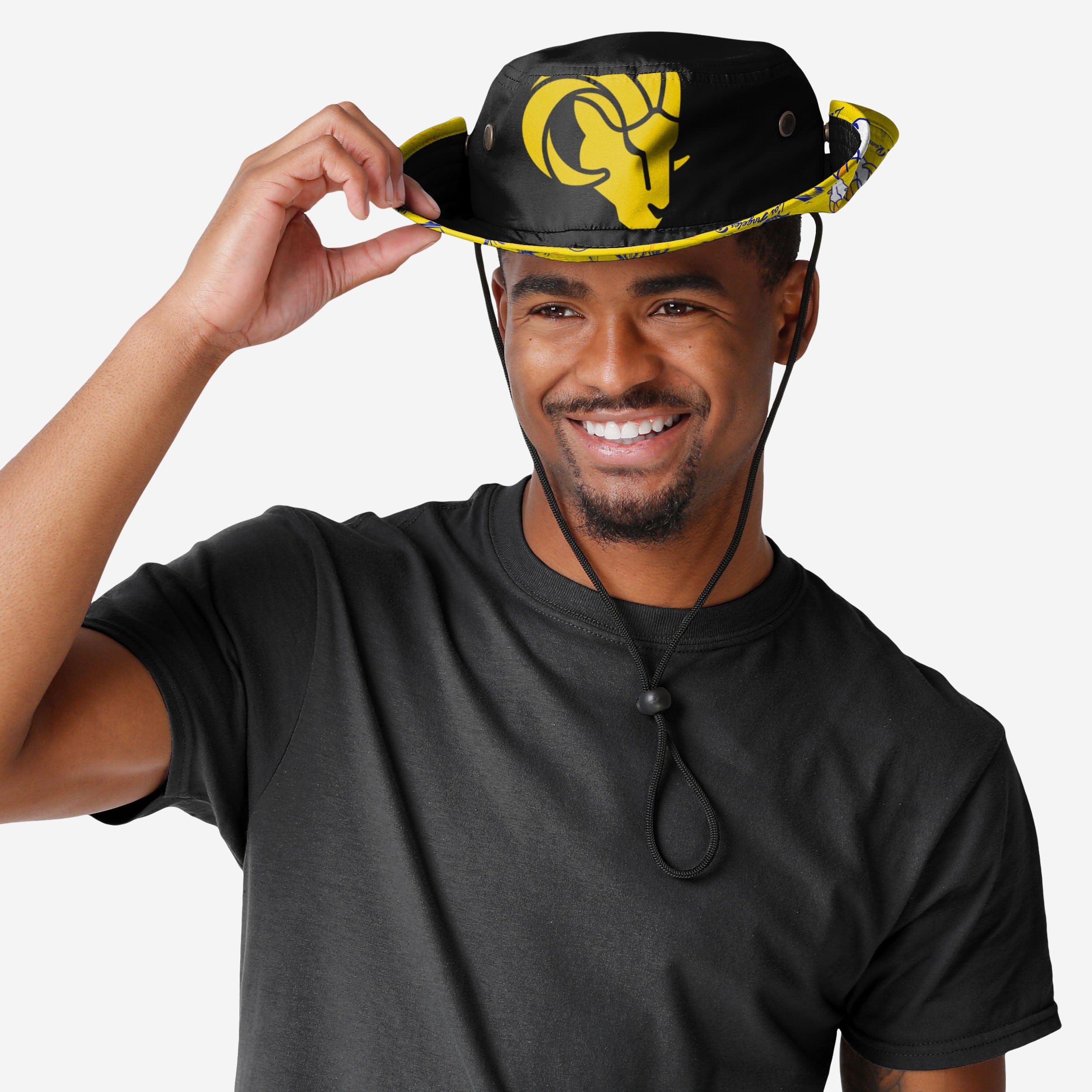 Los Angeles Rams Stylish Cropped Big Logo Hybrid Boonie Hat