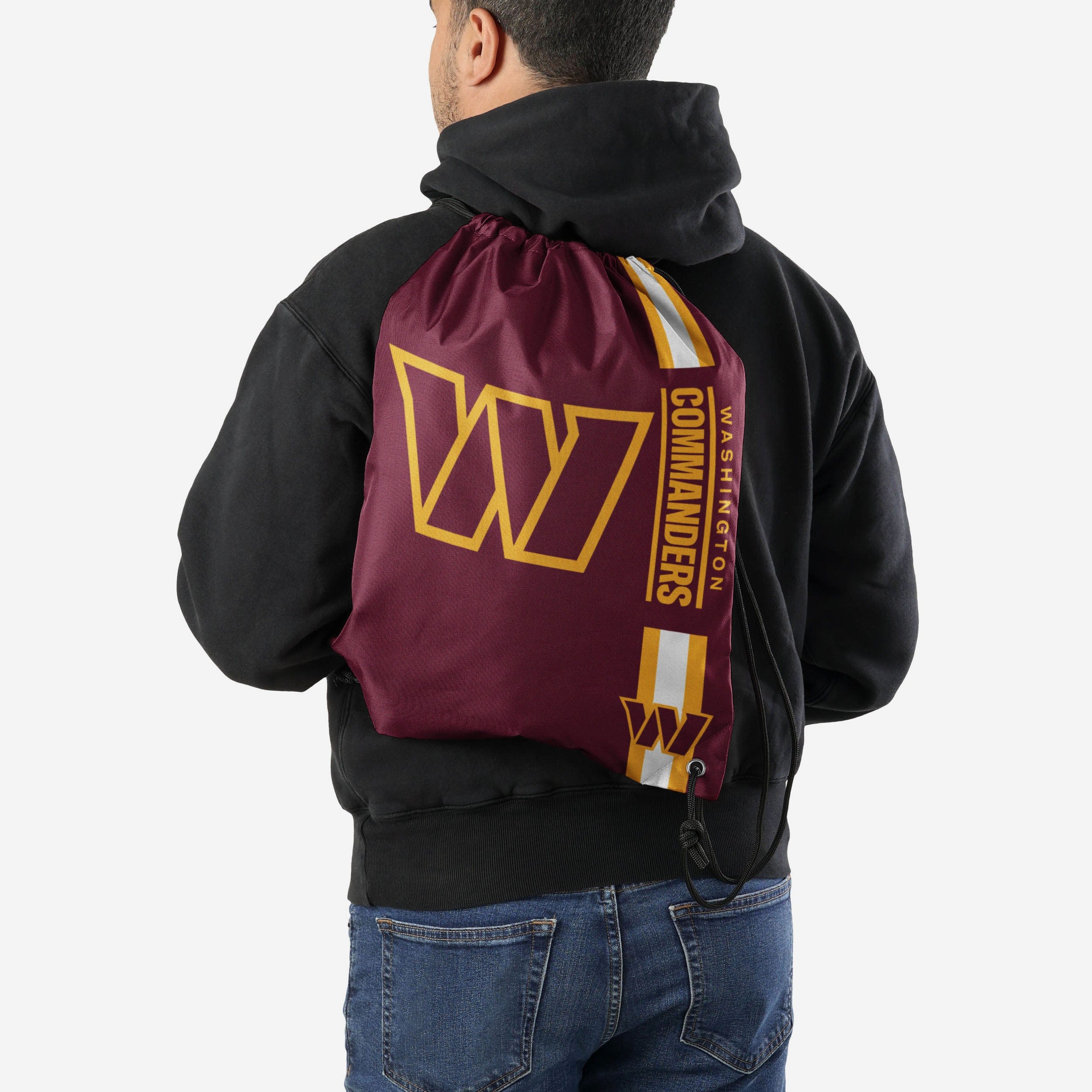 Washington Commanders Bold Logo Drawstring Backpack - Show Your Team Pride!