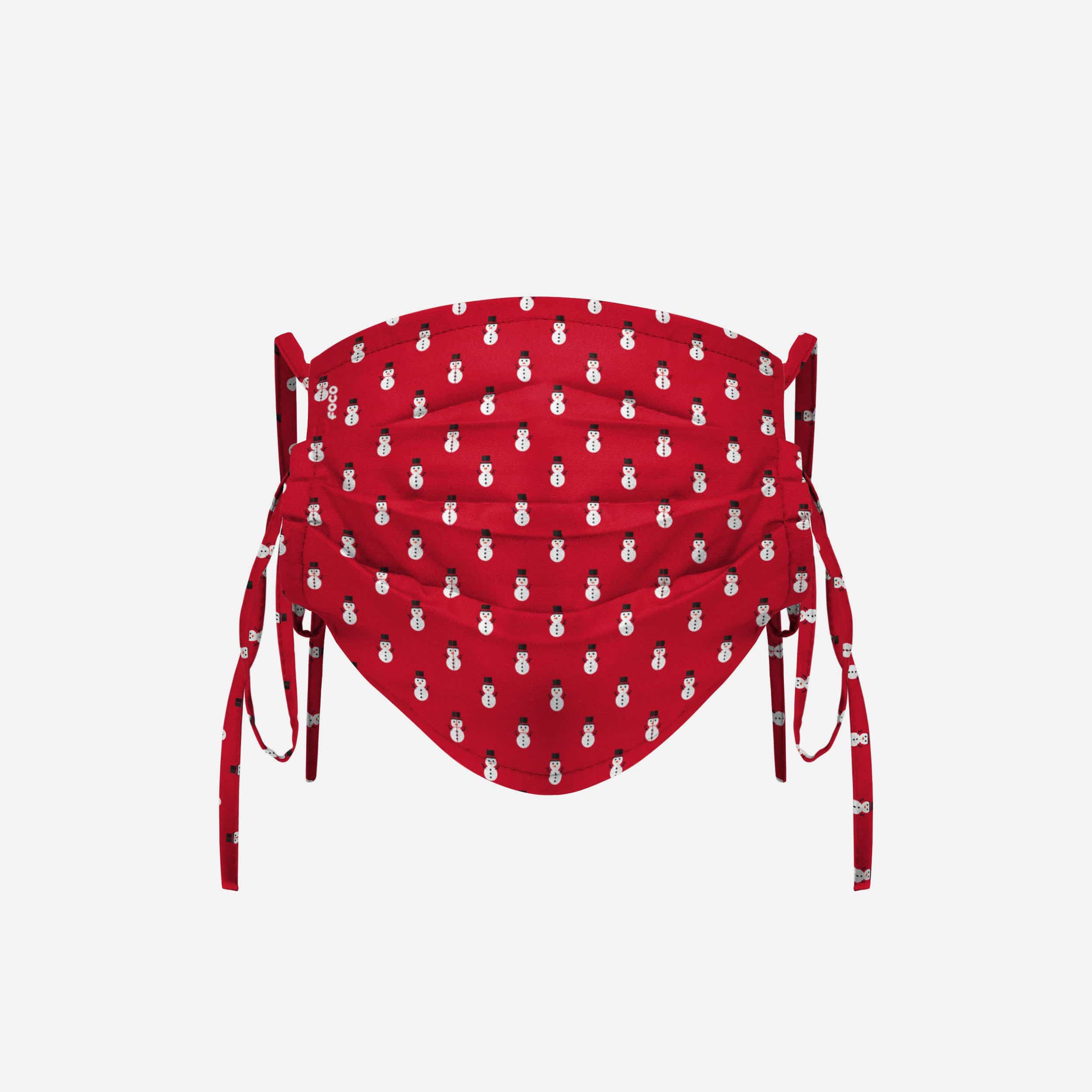 Charming Repeat Snowman Tie - Back Face Cover