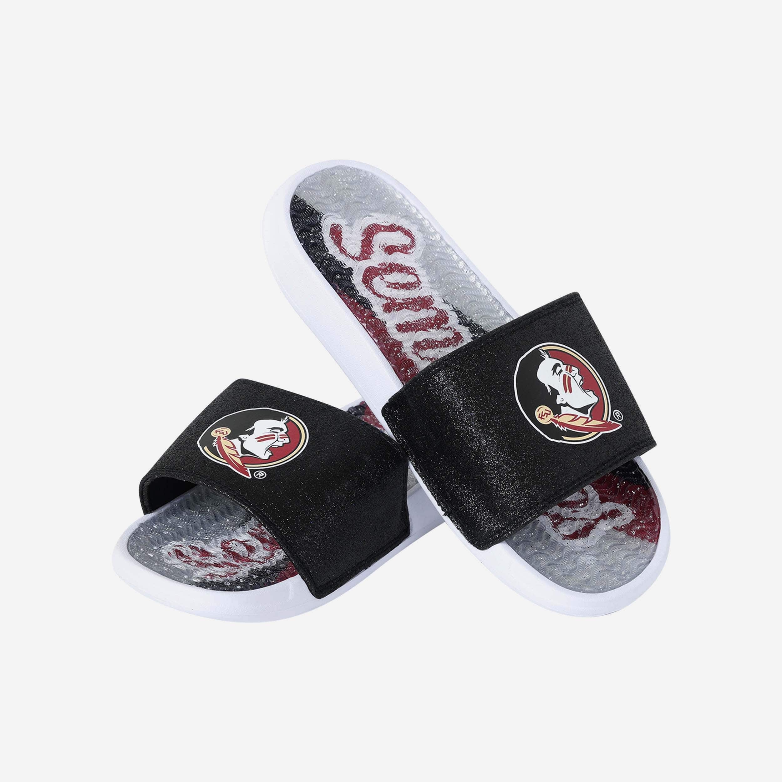 Florida State Seminoles Women's Sparkling Gel Slides - Show Your Team Spirit!