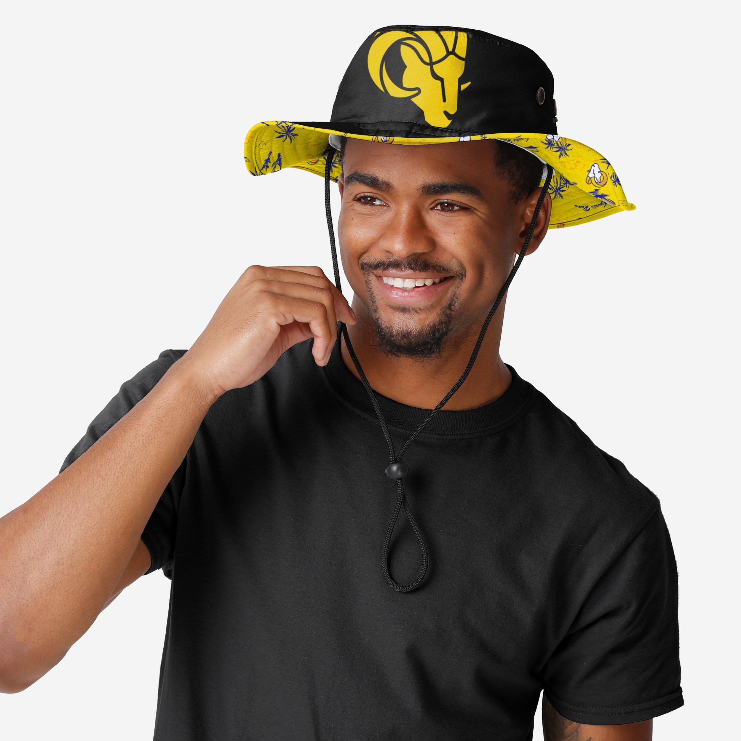 Los Angeles Rams Stylish Cropped Big Logo Hybrid Boonie Hat