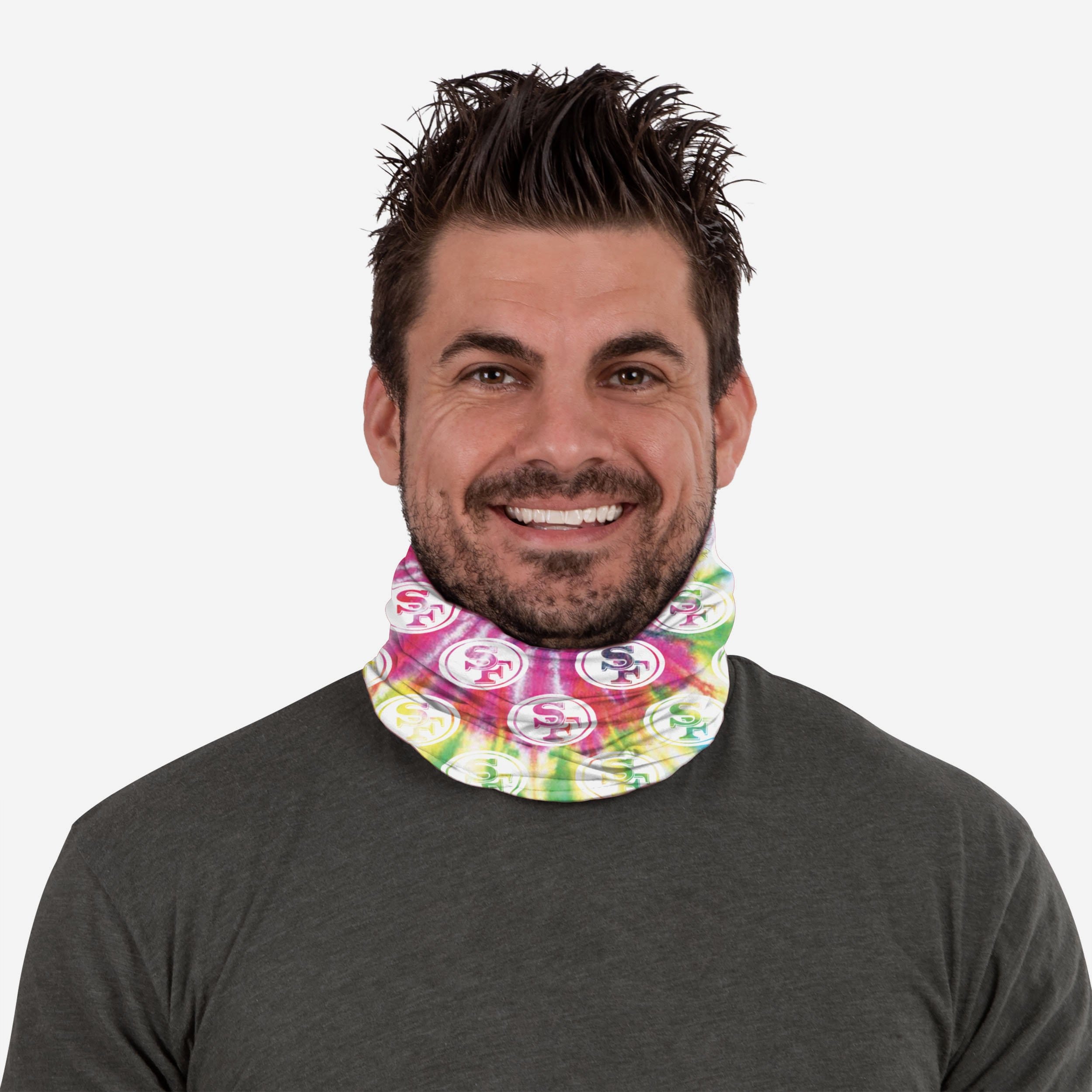 San Francisco 49ers Pastel Tie - Dye Gaiter Scarf: A Fashionable Team Statement