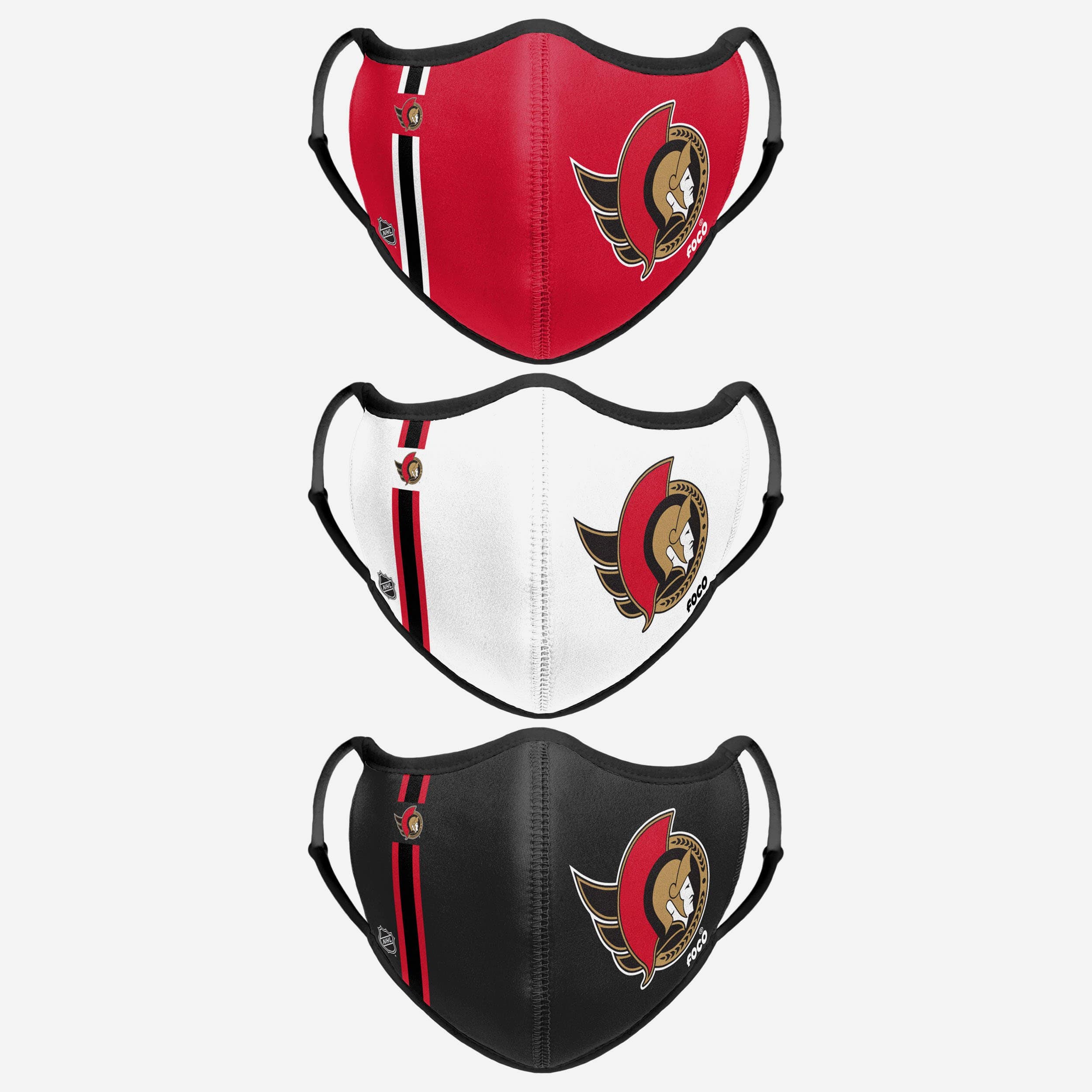 Ottawa Senators 3-Pack Fashionable Sports Face Covers