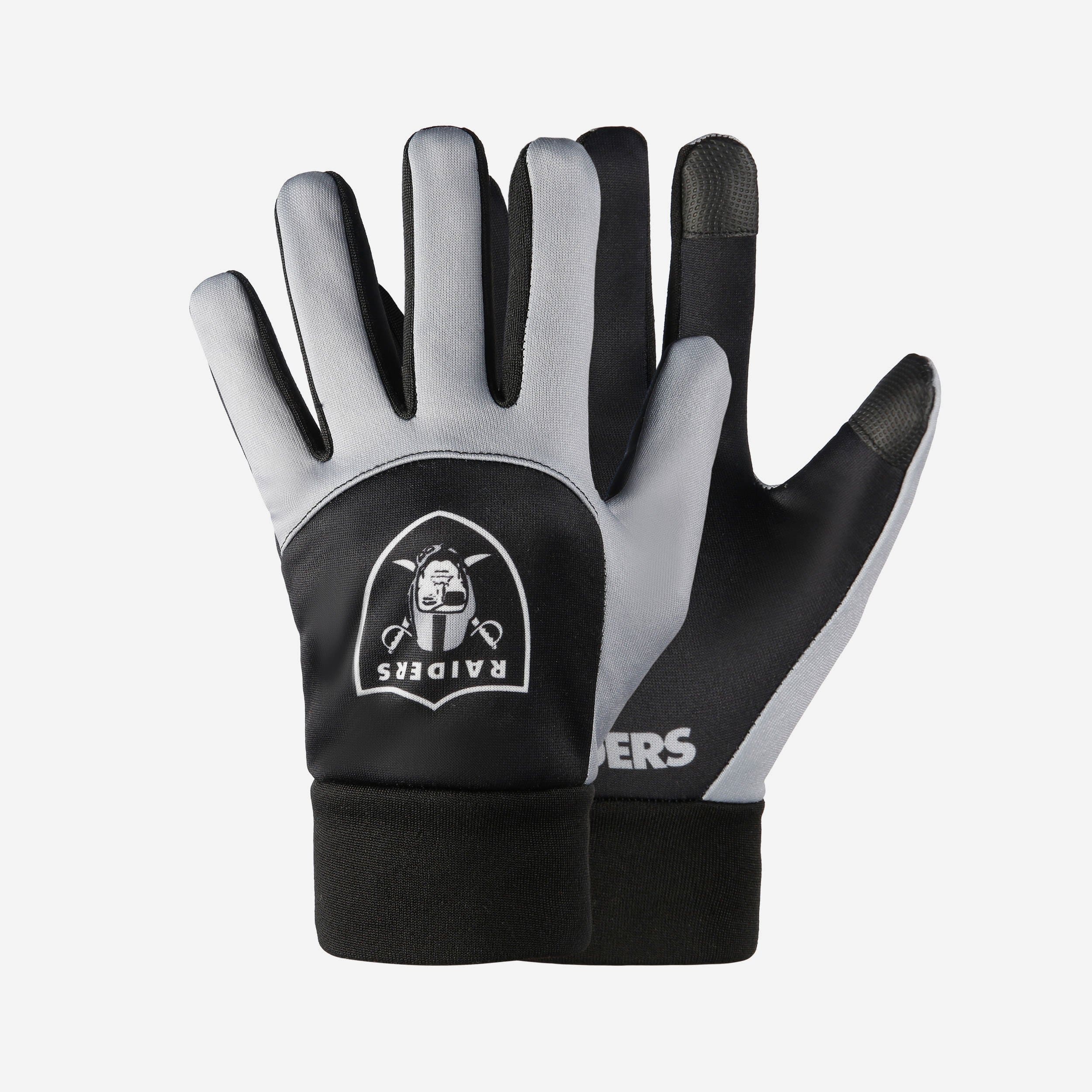 Exciting Las Vegas Raiders Palm Logo Texting Gloves