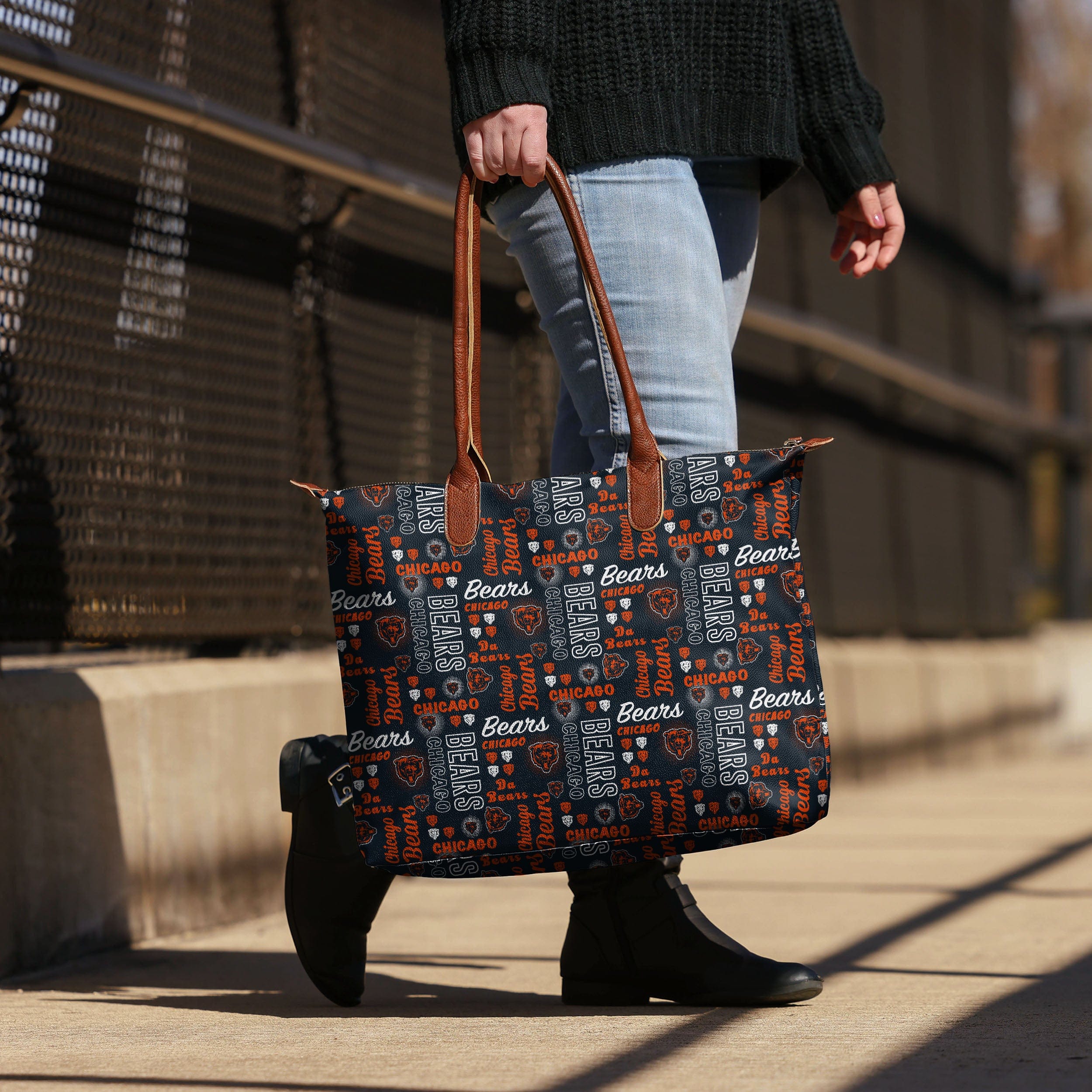 Chicago Bears Spirited Tote Bag - A Must - Have for Fans!