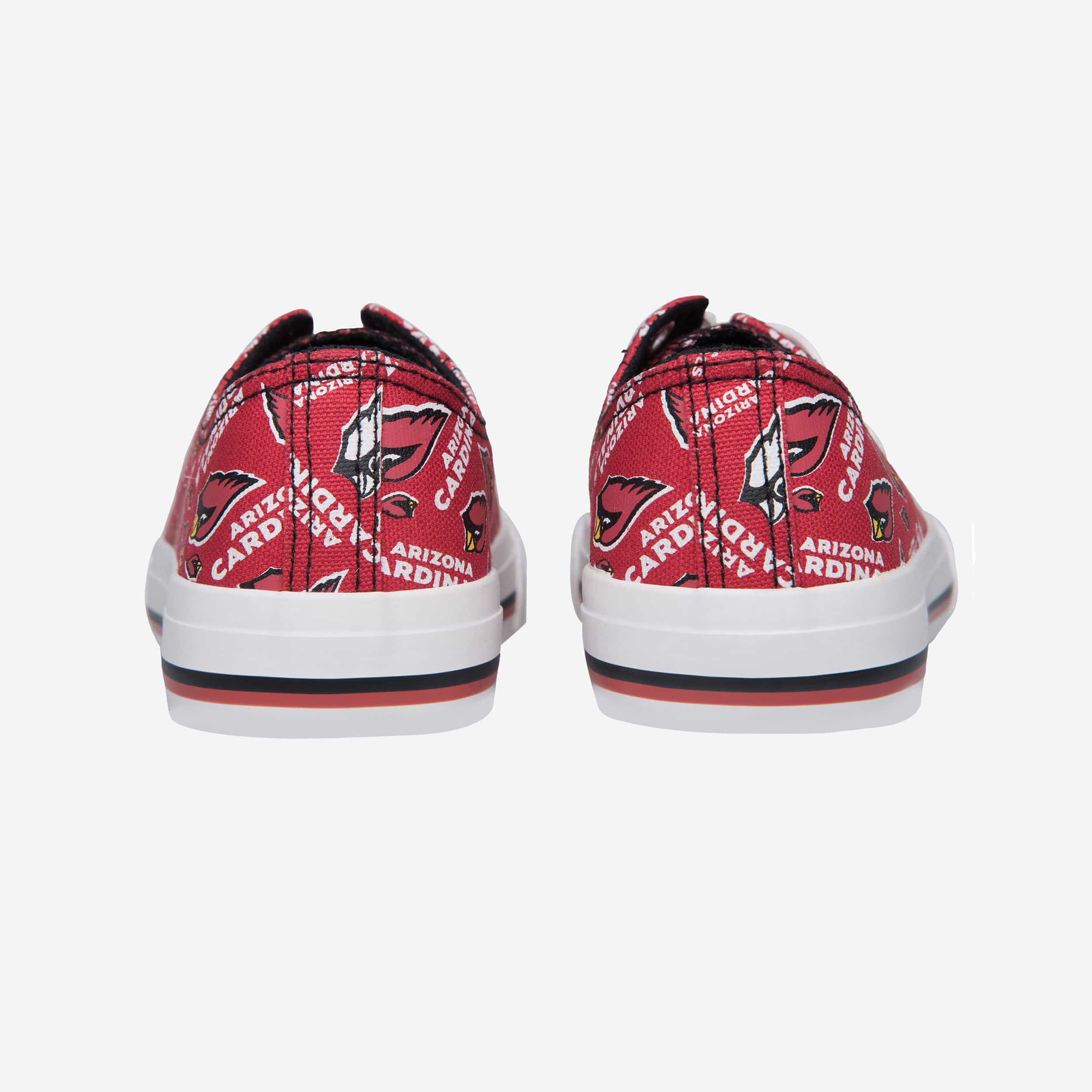 Arizona Cardinals Women's Stylish Low-Top Repeat Print Canvas Shoes