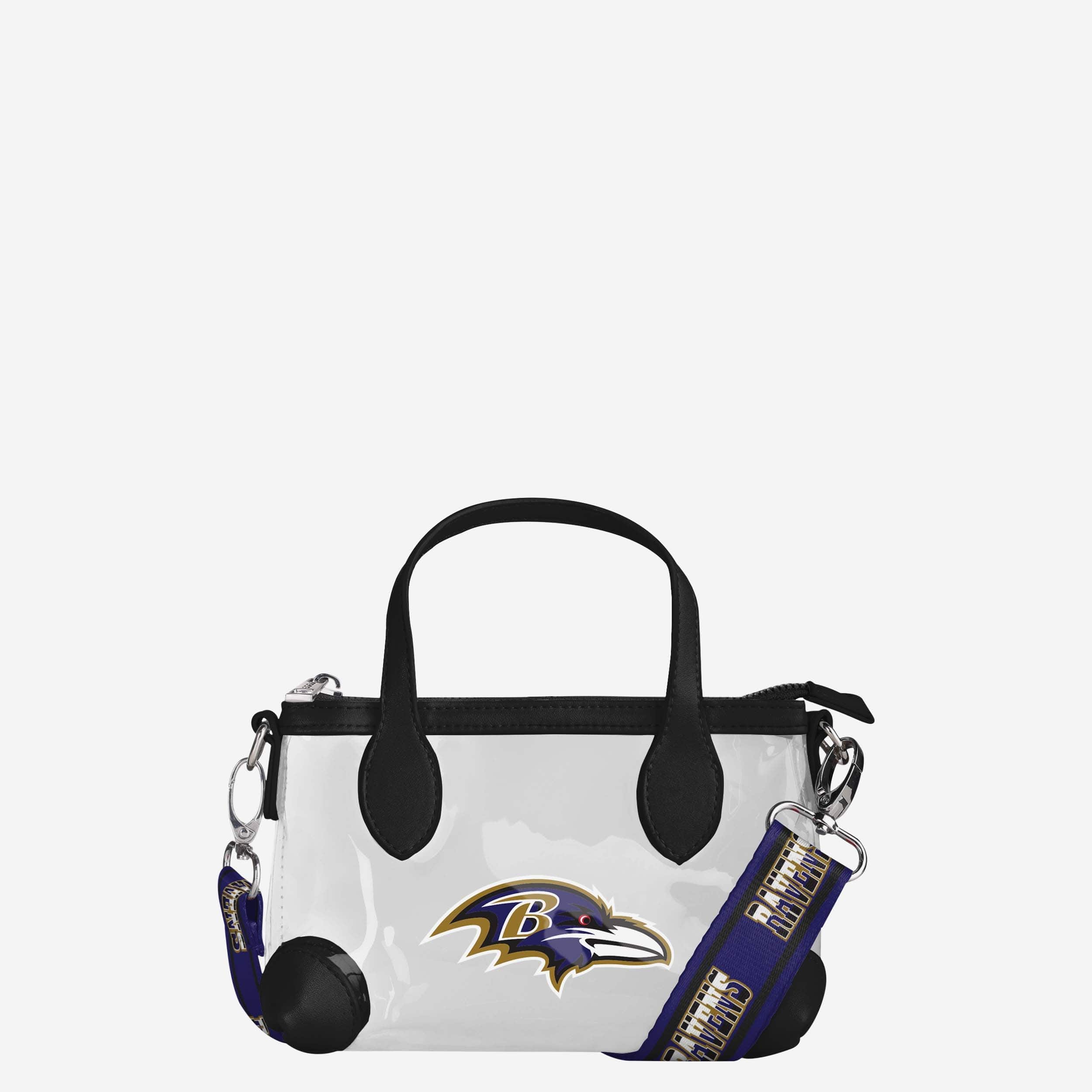 Baltimore Ravens Big Logo Clear Crossbody Mini Purse - Show Your Fandom!