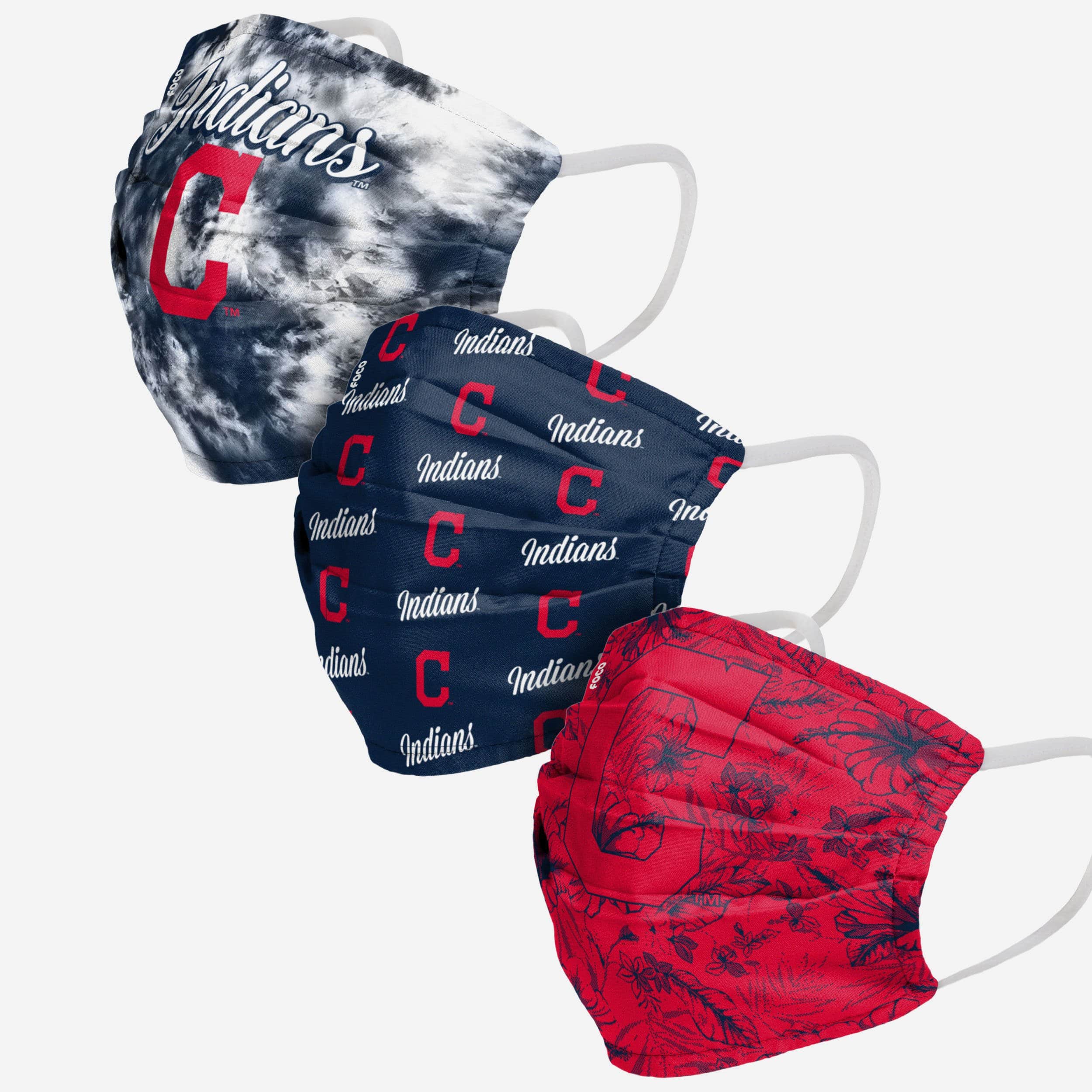 Cleveland Guardians Women's Matchday 3-Pack Fashion Face Covers - Show Your Team Spirit!