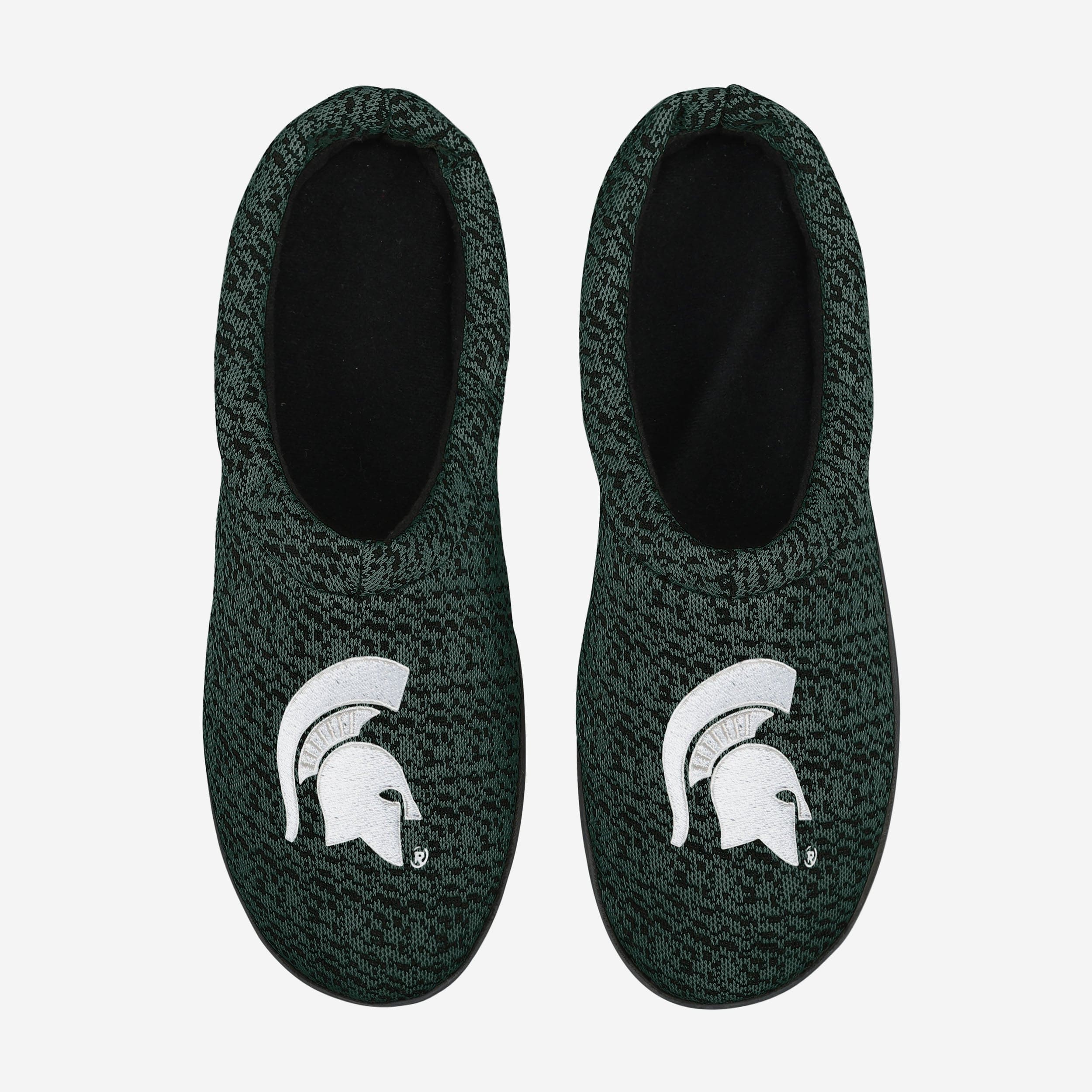 Michigan State Spartans Premium Poly Knit Cup Sole Slippers