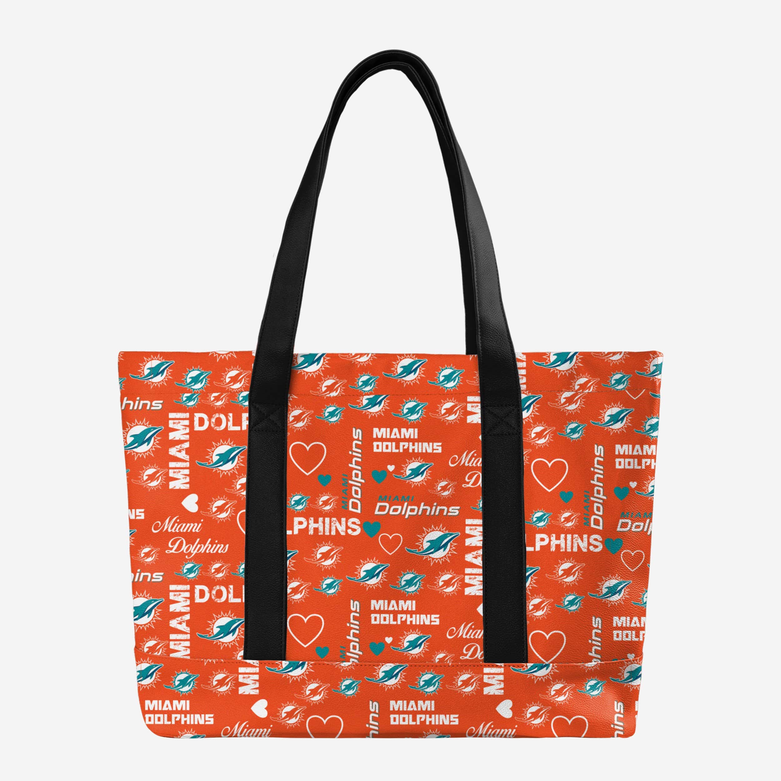 Miami Dolphins Logo Love Tote Bag - Show Your Fandom!
