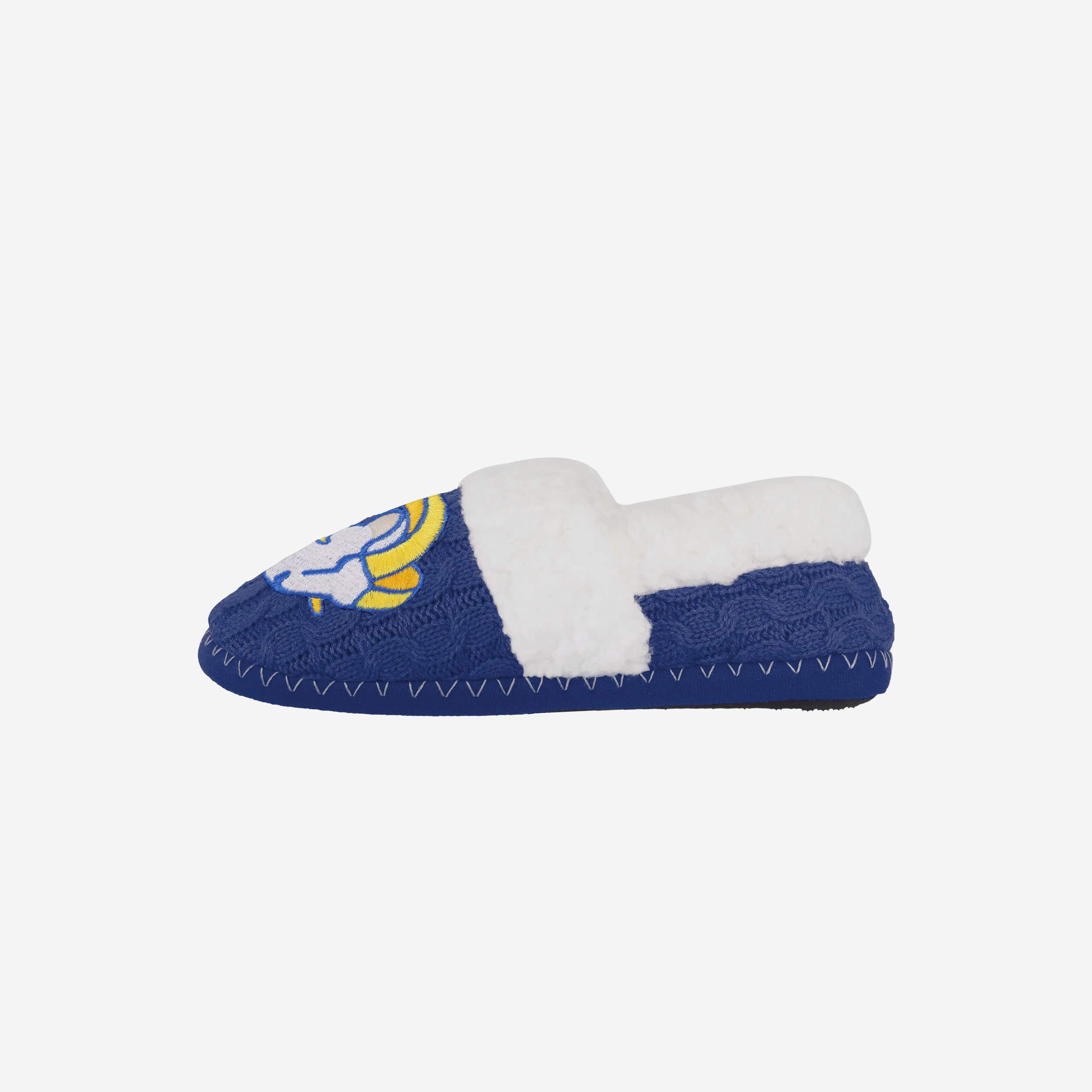Gorgeous Los Angeles Rams Women's Team Color Moccasin Slippers - Show Your Team Spirit!