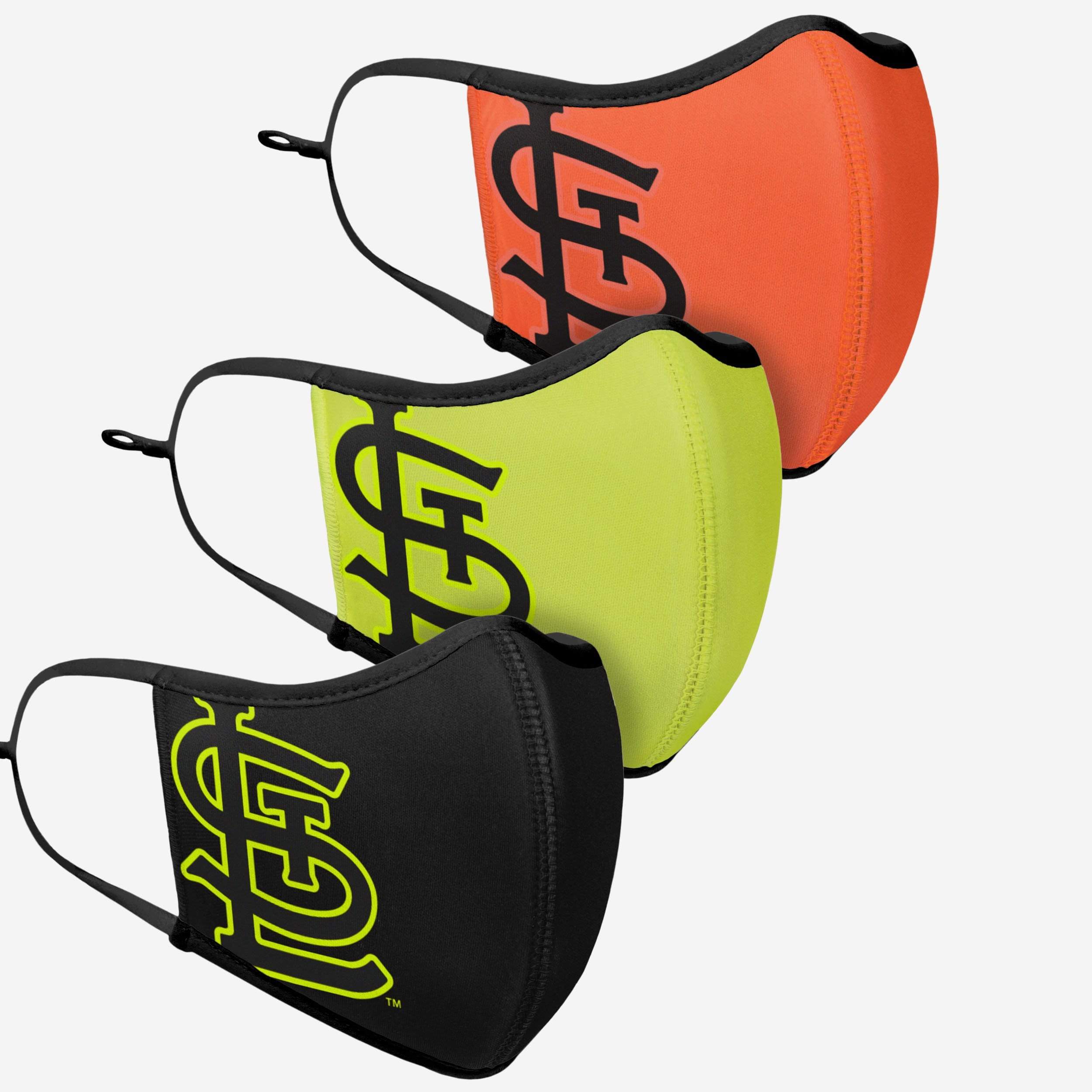 St Louis Cardinals Highlights 3-Pack Sports Face Cover