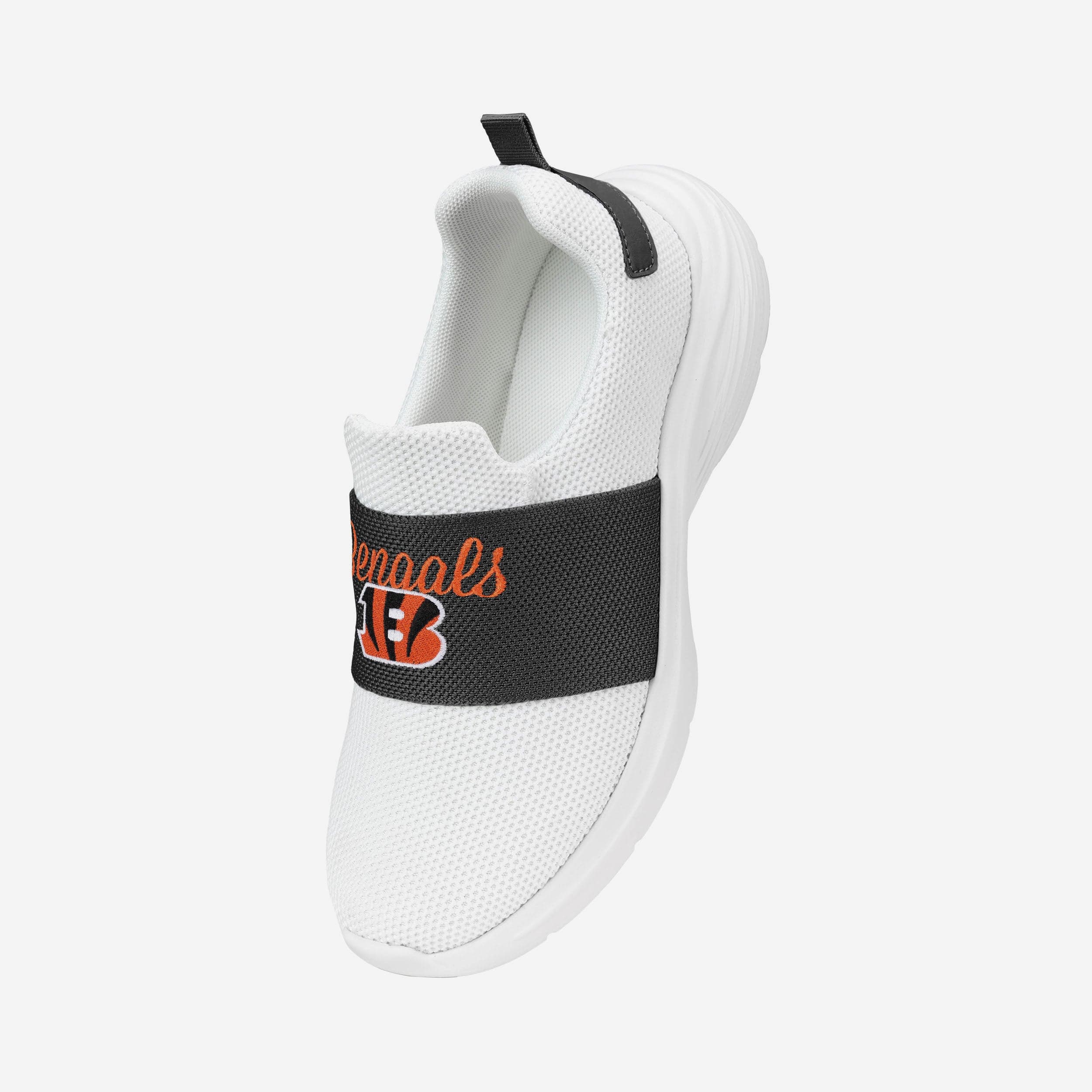 Cincinnati Bengals Women's Stylish White Slip-On Sneakers