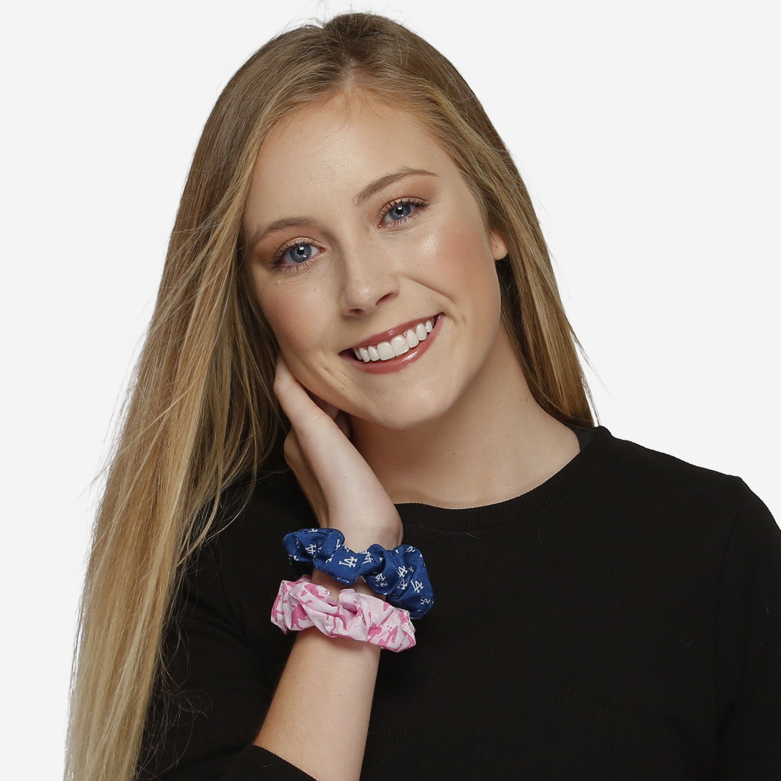 Hot Los Angeles Dodgers 3 - Pack Mini Print Scrunchies
