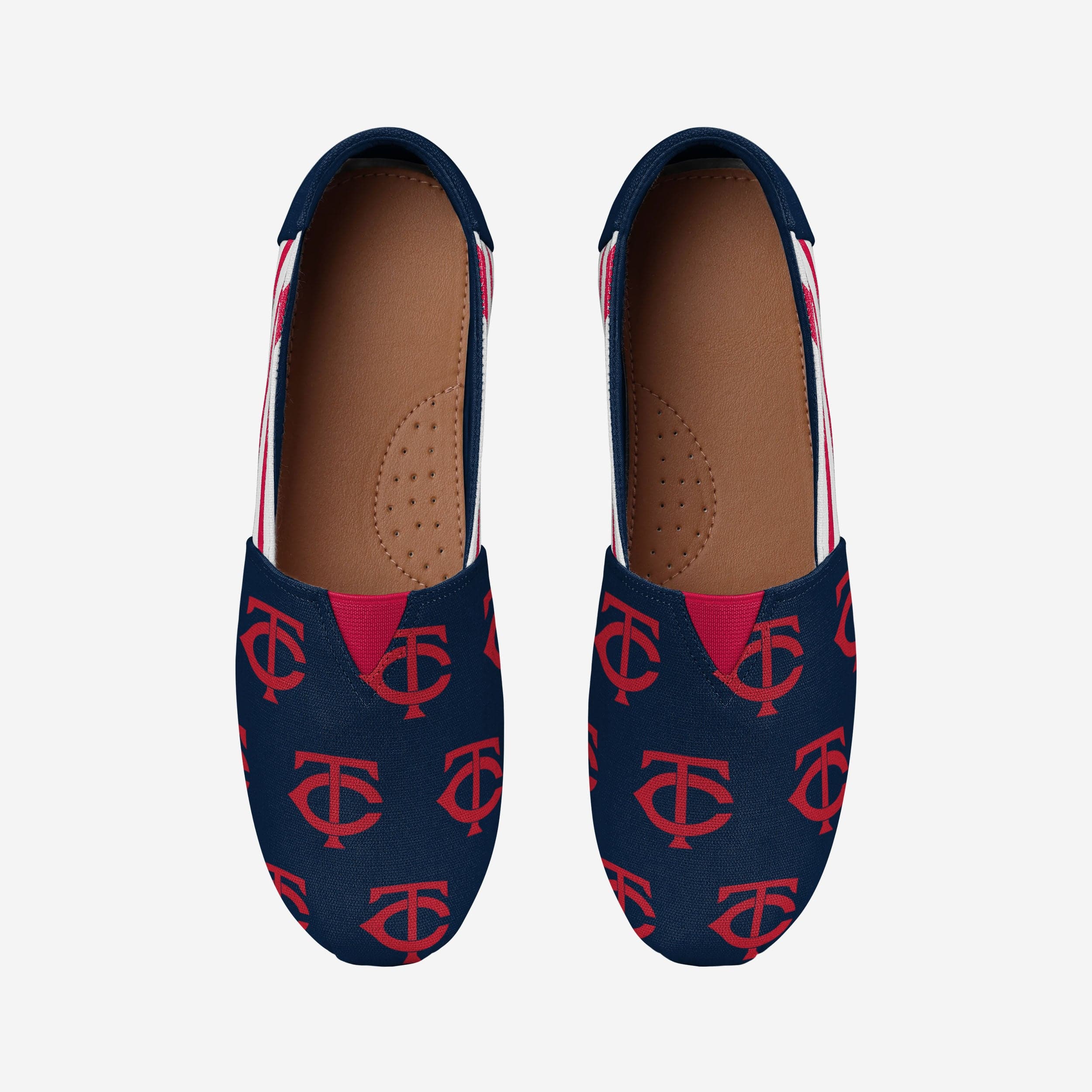 Stylish Minnesota Twins Women's Stripe Canvas Shoes