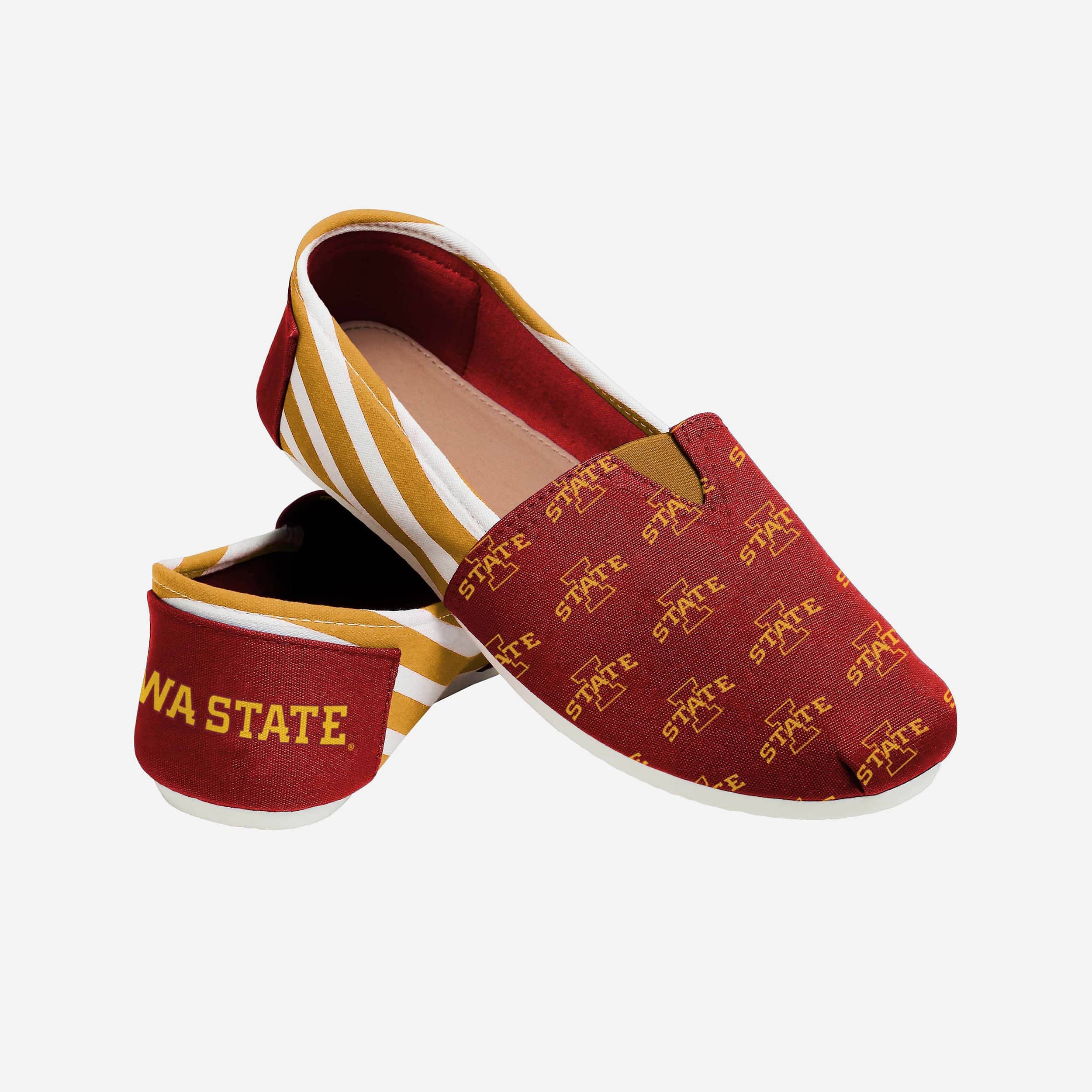 Stylish Iowa State Cyclones Women's Stripe Canvas Shoes