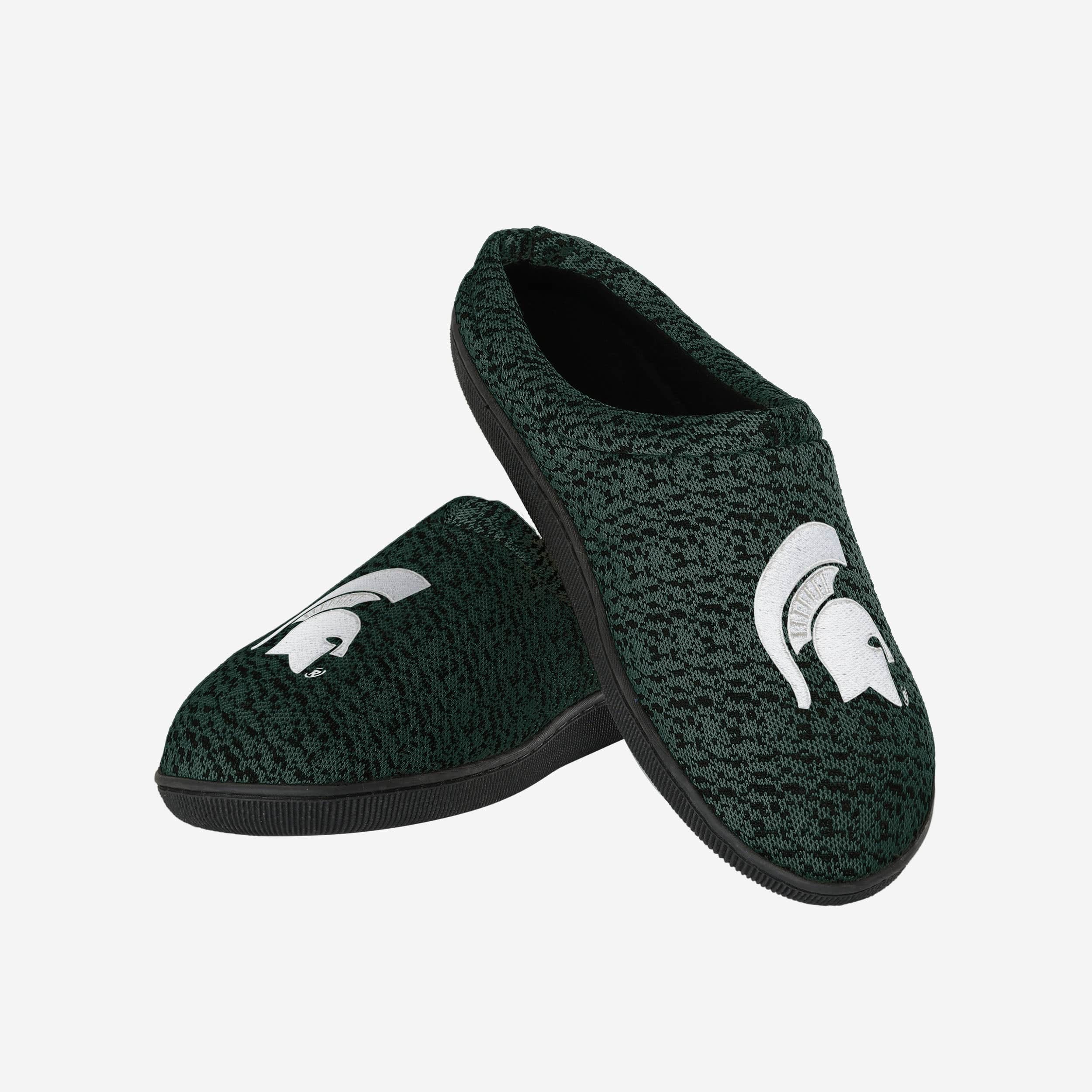 Michigan State Spartans Premium Poly Knit Cup Sole Slippers