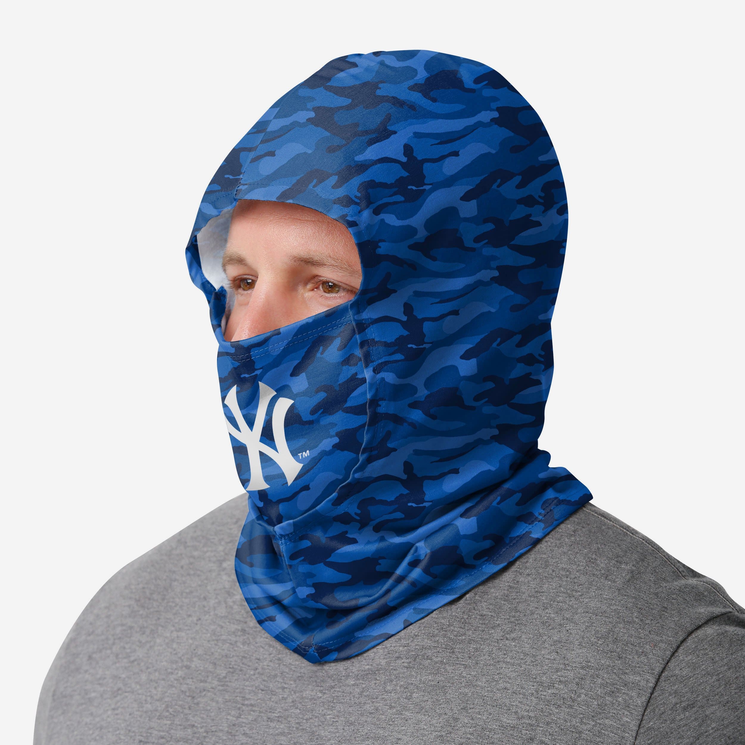 New York Yankees Camo Lightweight Hooded Gaiter - Show Your Team Spirit in Style