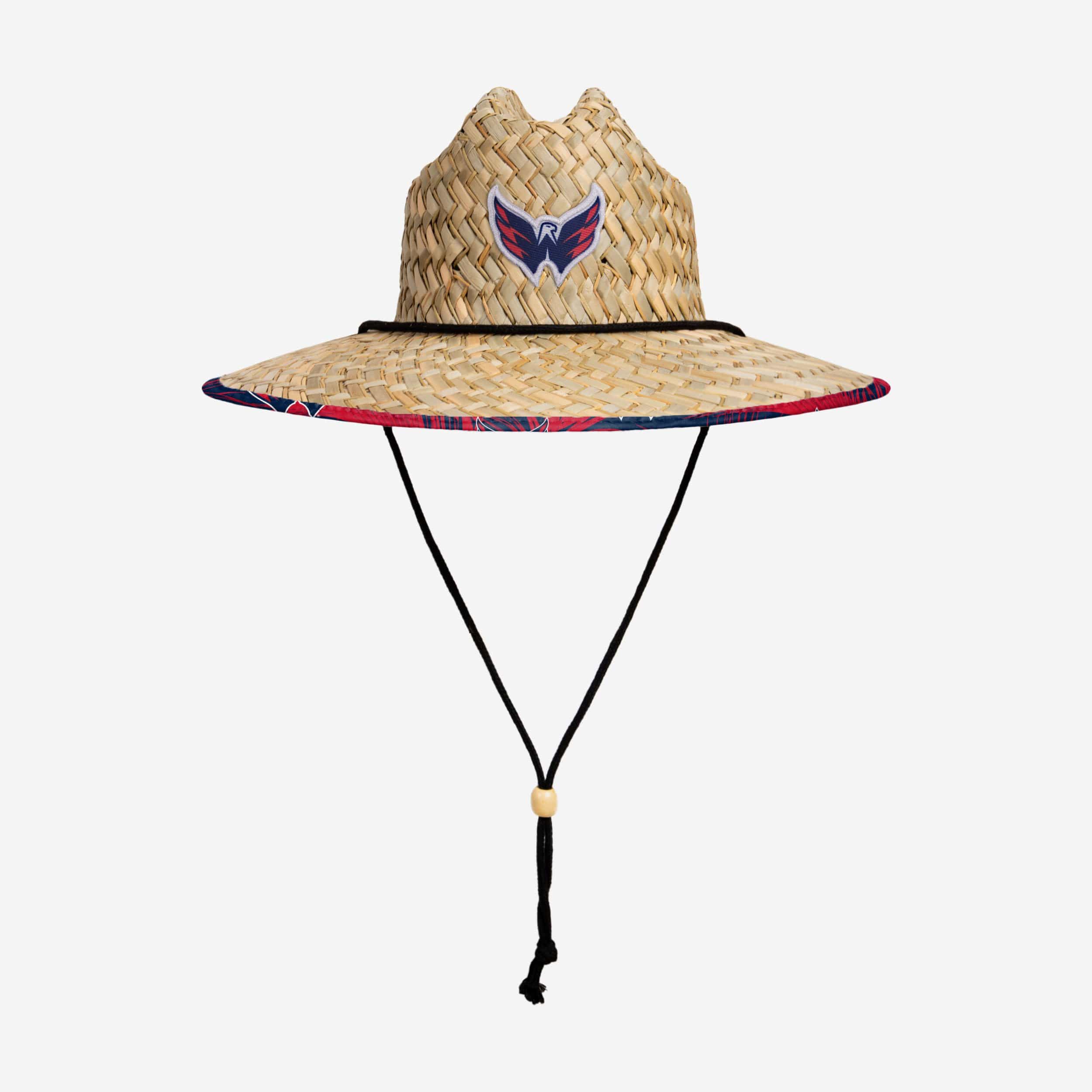 Washington Capitals Stylish Floral Straw Hat - Perfect for Summer!