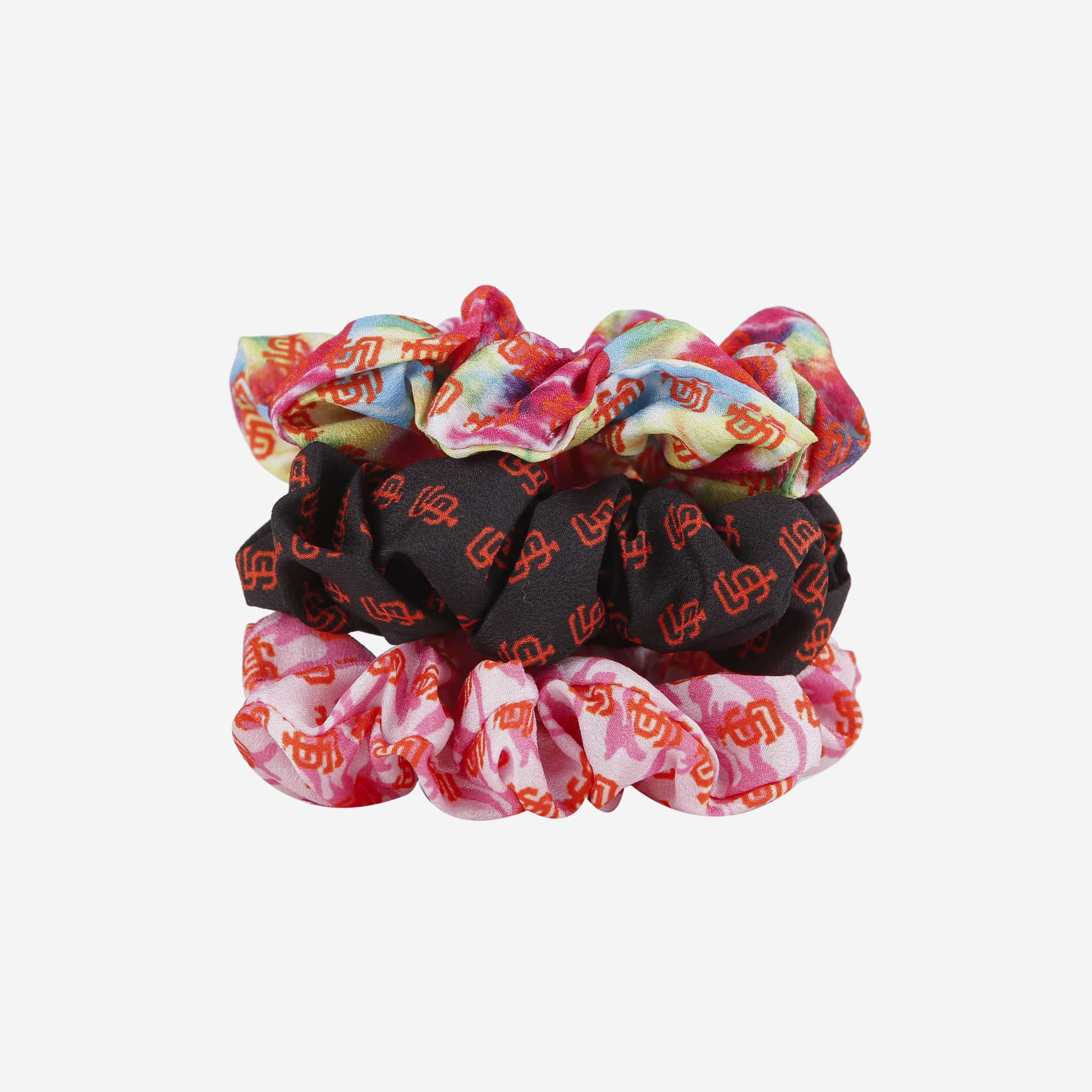 San Francisco Giants Mini Print 3-Pack Hair Scrunchies - Must-Have for Fans!