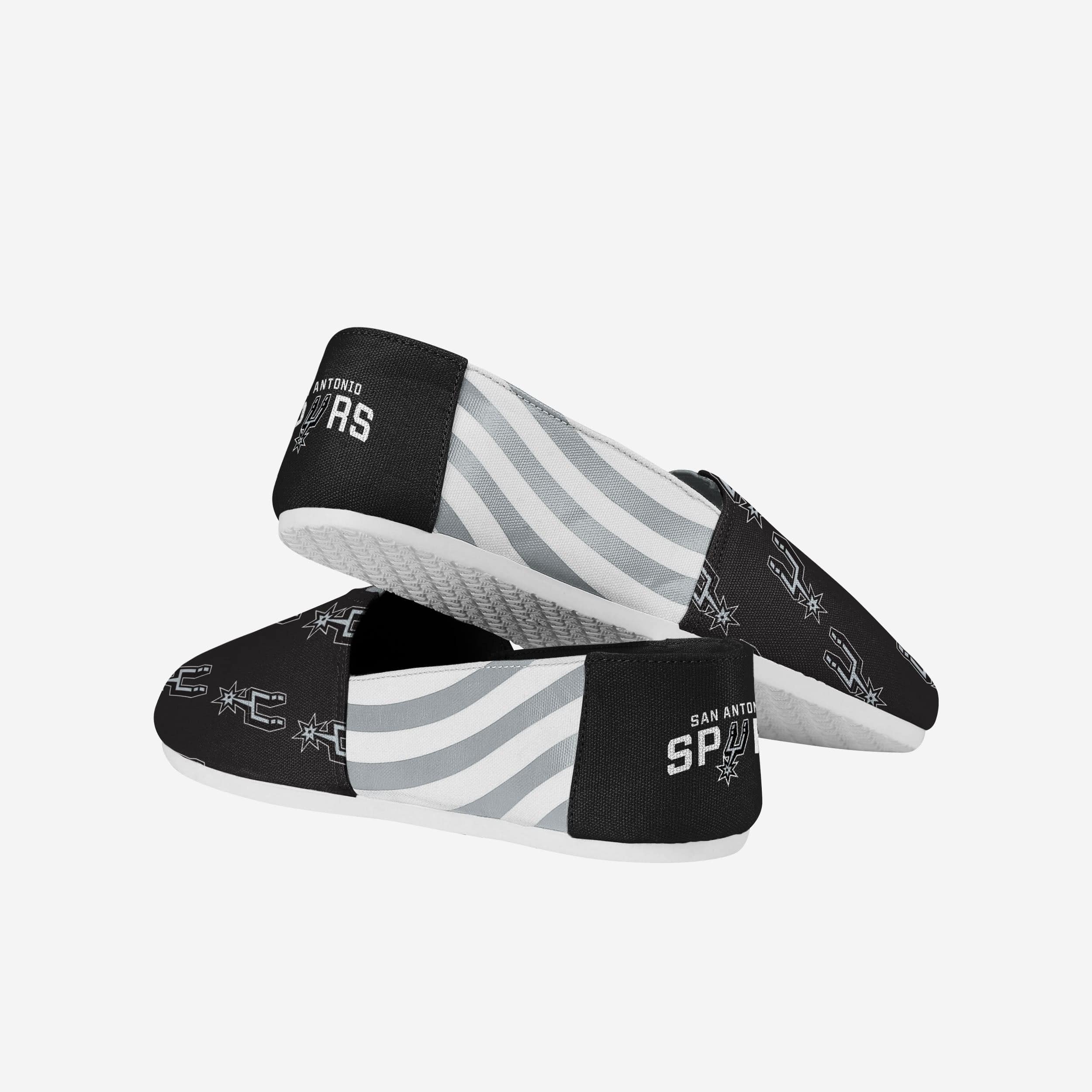 San Antonio Spurs Stylish Women's Stripe Canvas Shoes - Rock Your Team Spirit!