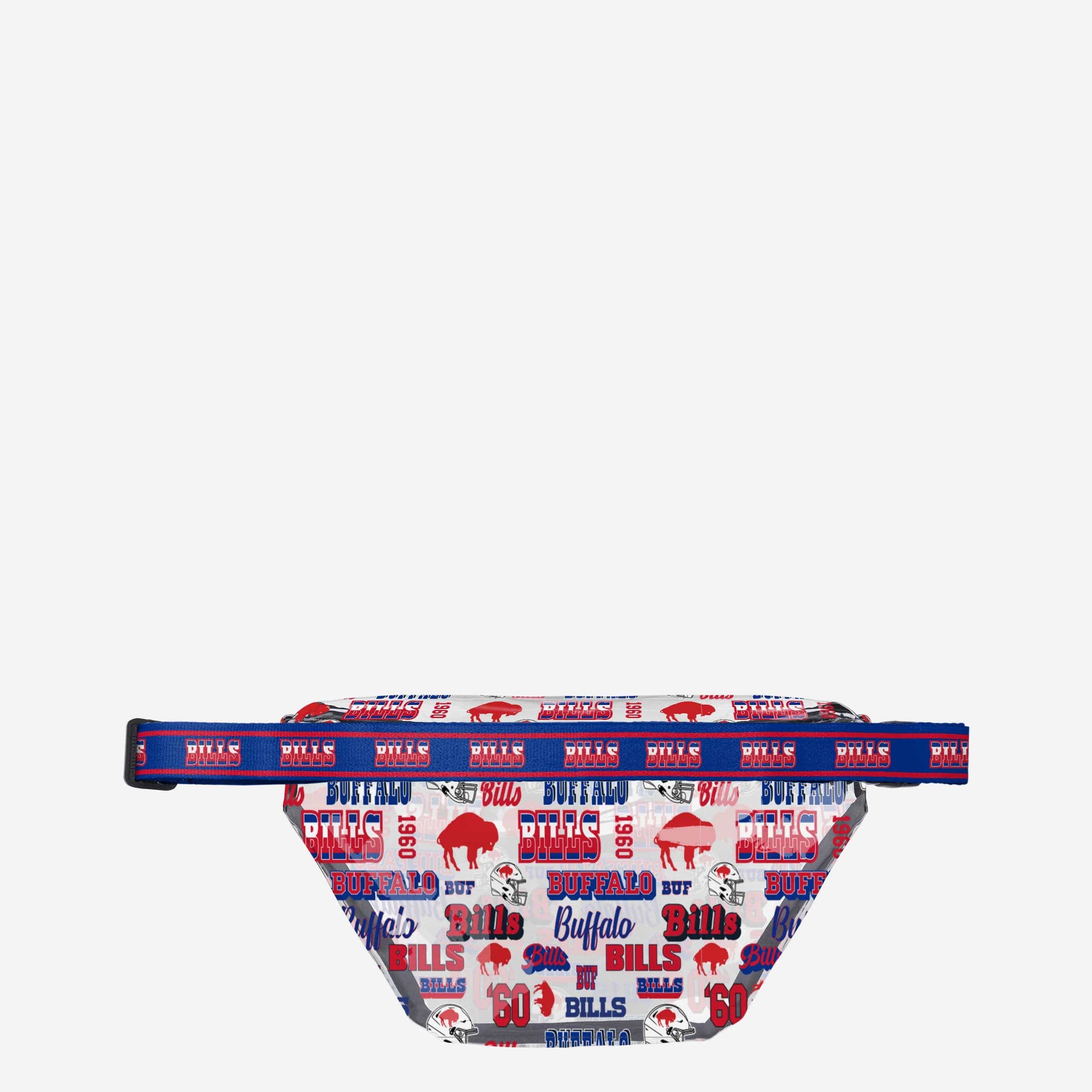 Buffalo Bills Retro Print Clear Fanny Pack - Must - Have for Fans