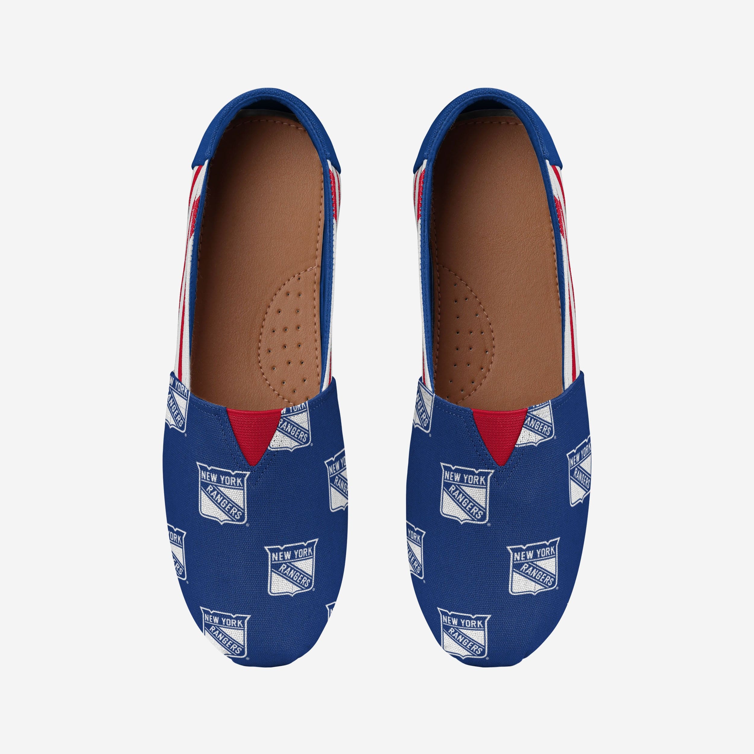 New York Rangers Stylish Women's Stripe Canvas Shoes