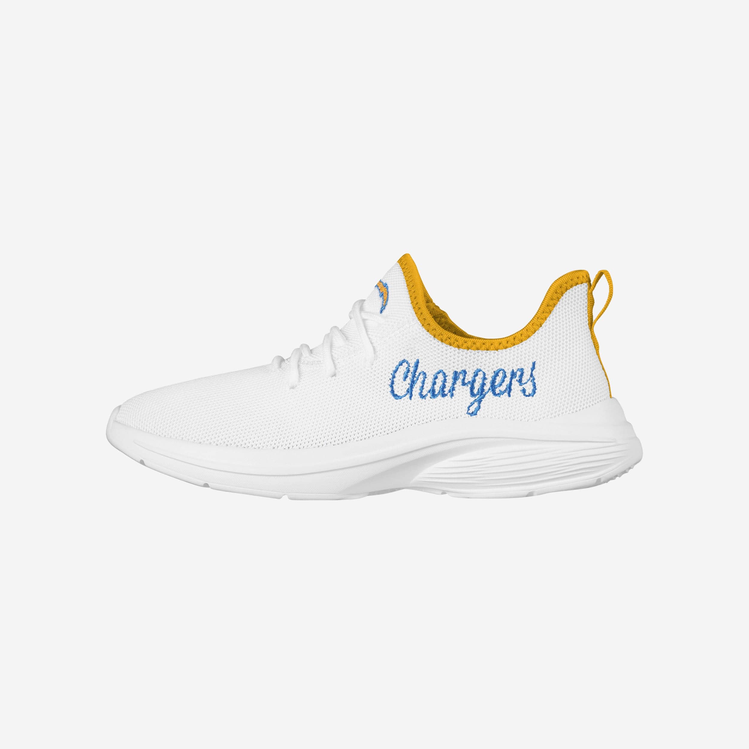 Stylish Los Angeles Chargers Women's White Midsole Sneakers