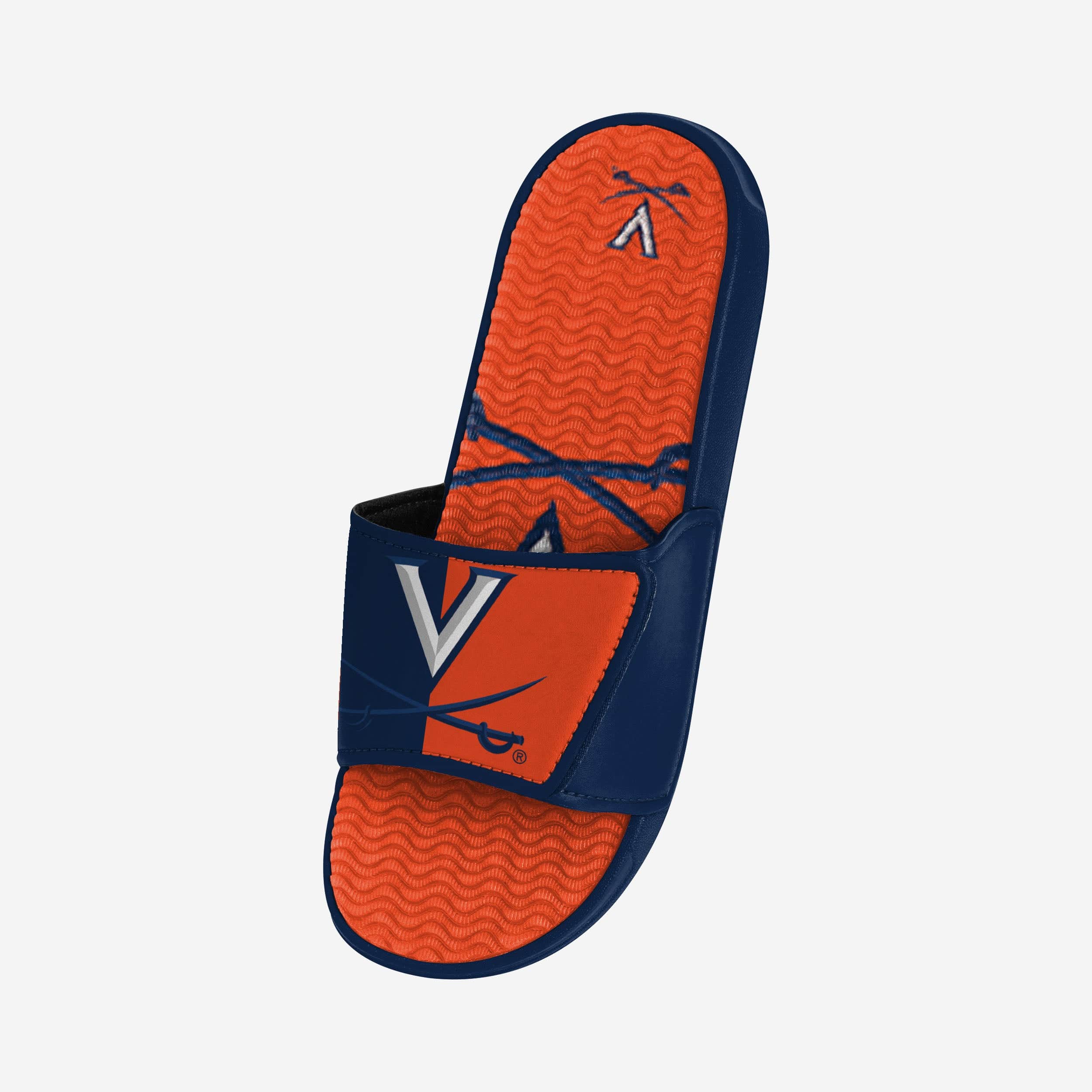 Virginia Cavaliers Colorblock Big Logo Gel Slides - Show Your Team Spirit!