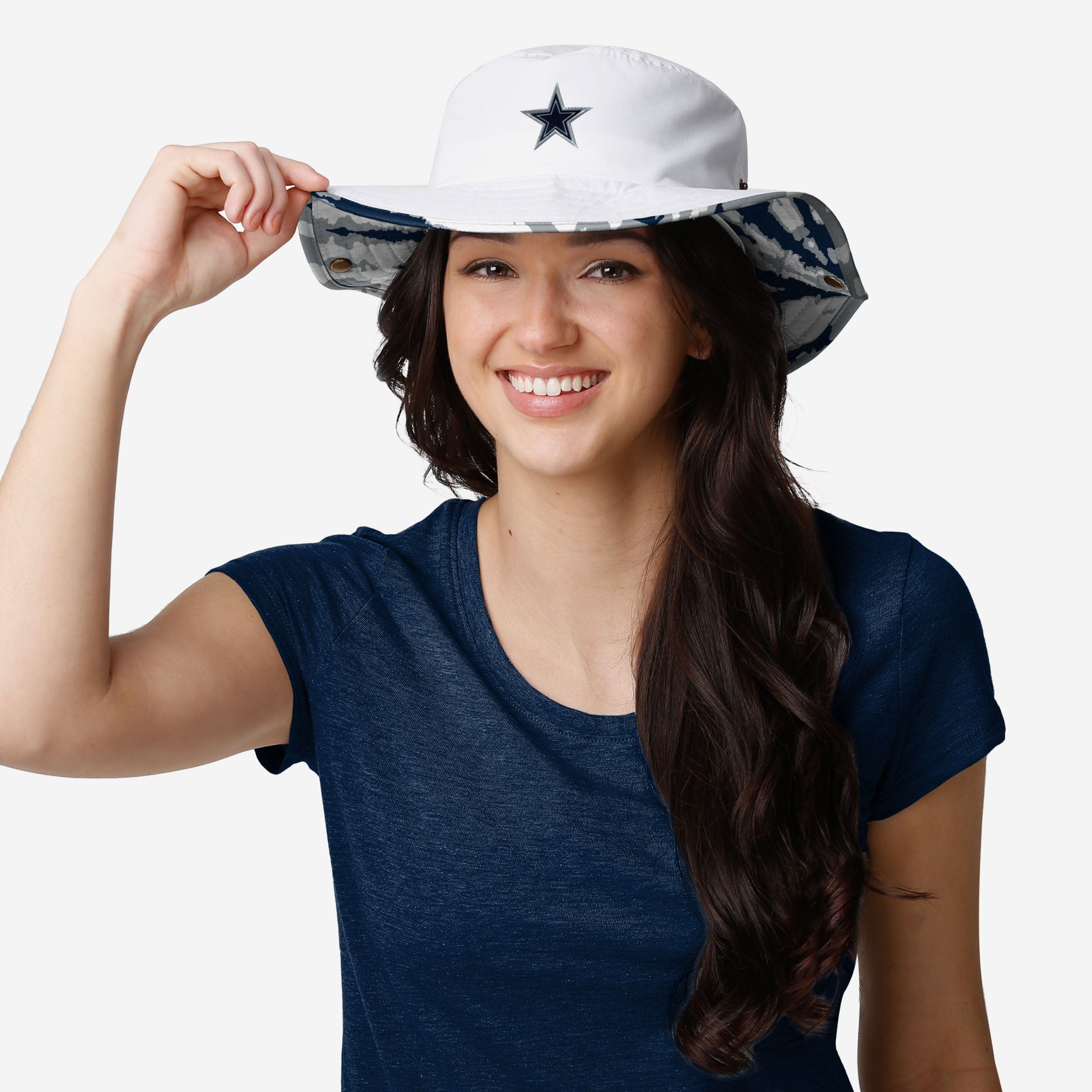 Dallas Cowboys Women's Stylish White Hybrid Boonie Hat