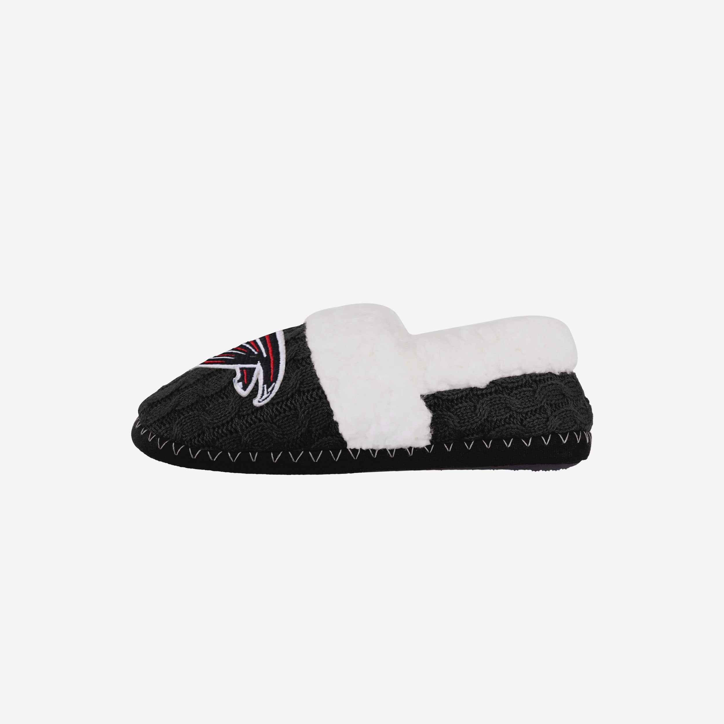 Atlanta Falcons Women's Team Color Cozy Moccasin Slippers