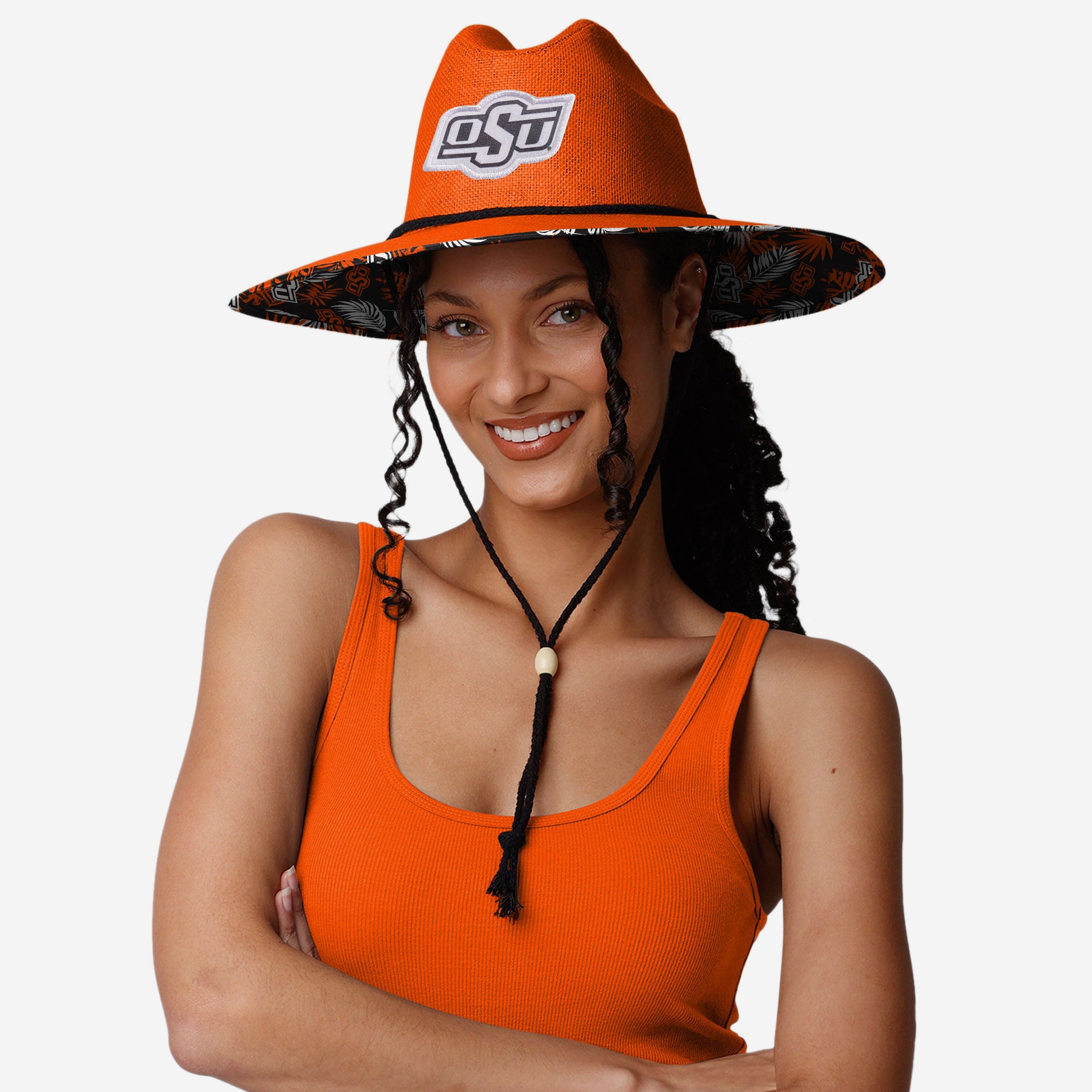 Oklahoma State Cowboys Stylish Team Color Straw Hat