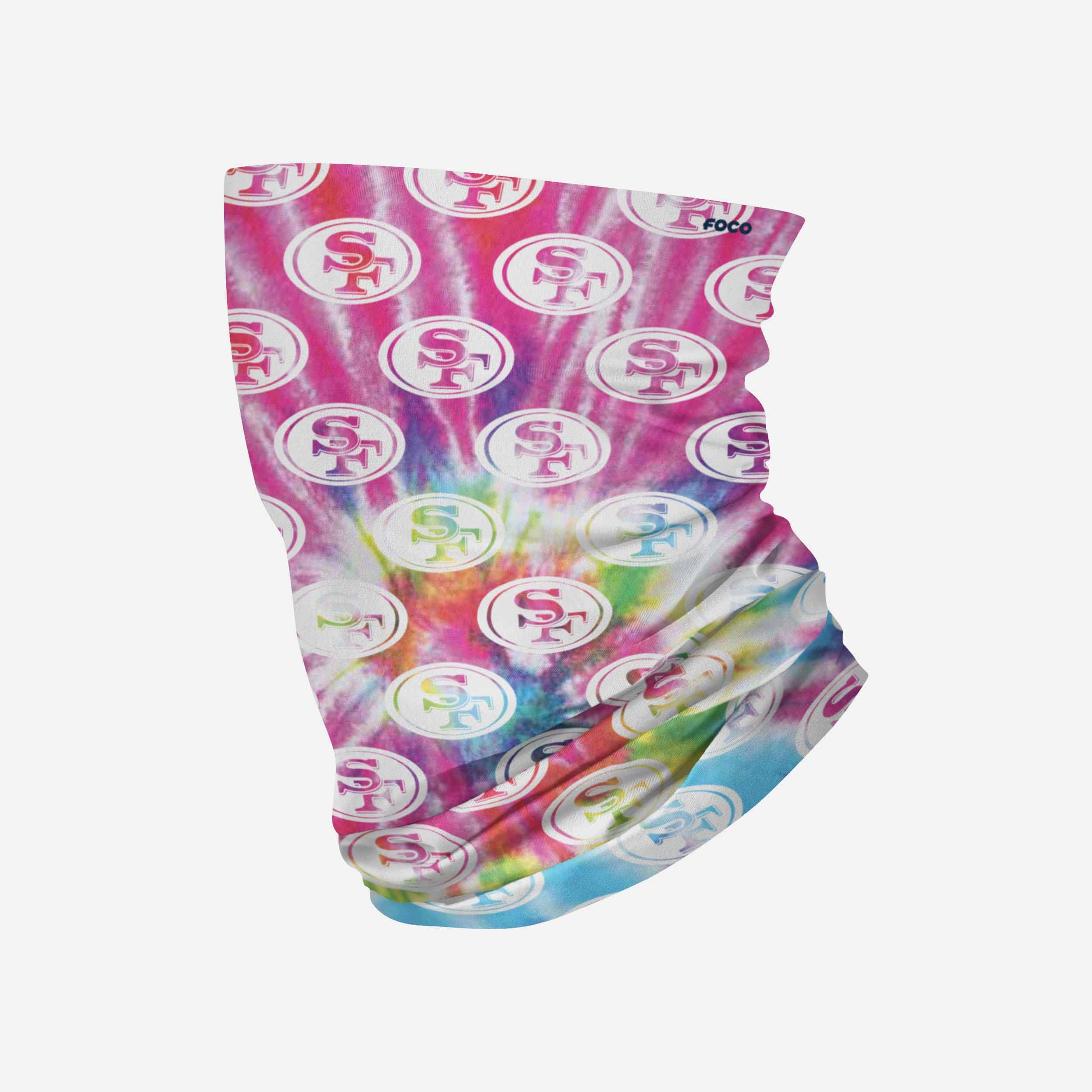 San Francisco 49ers Pastel Tie - Dye Gaiter Scarf: A Fashionable Team Statement