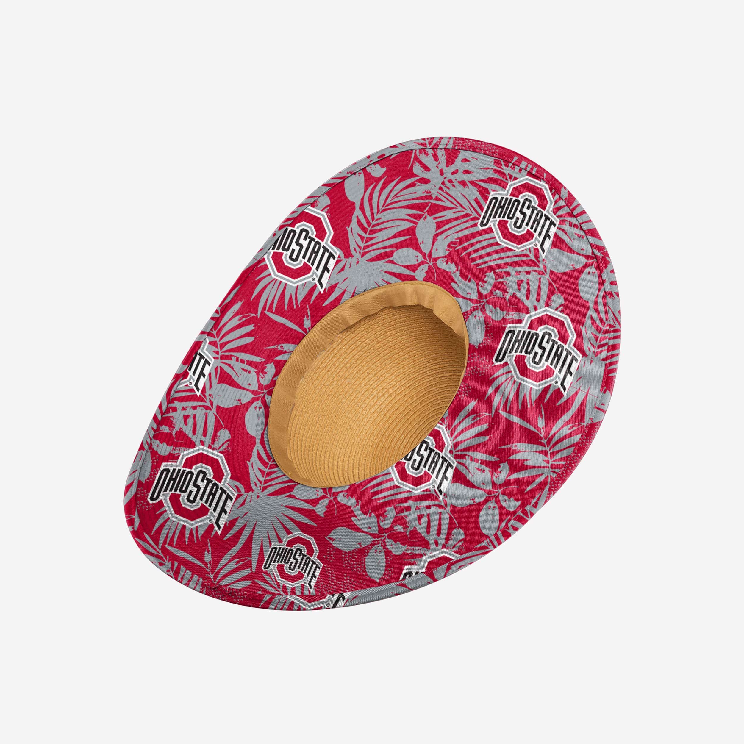 Gorgeous Ohio State Buckeyes Women's Floral Straw Hat for Summer Fans