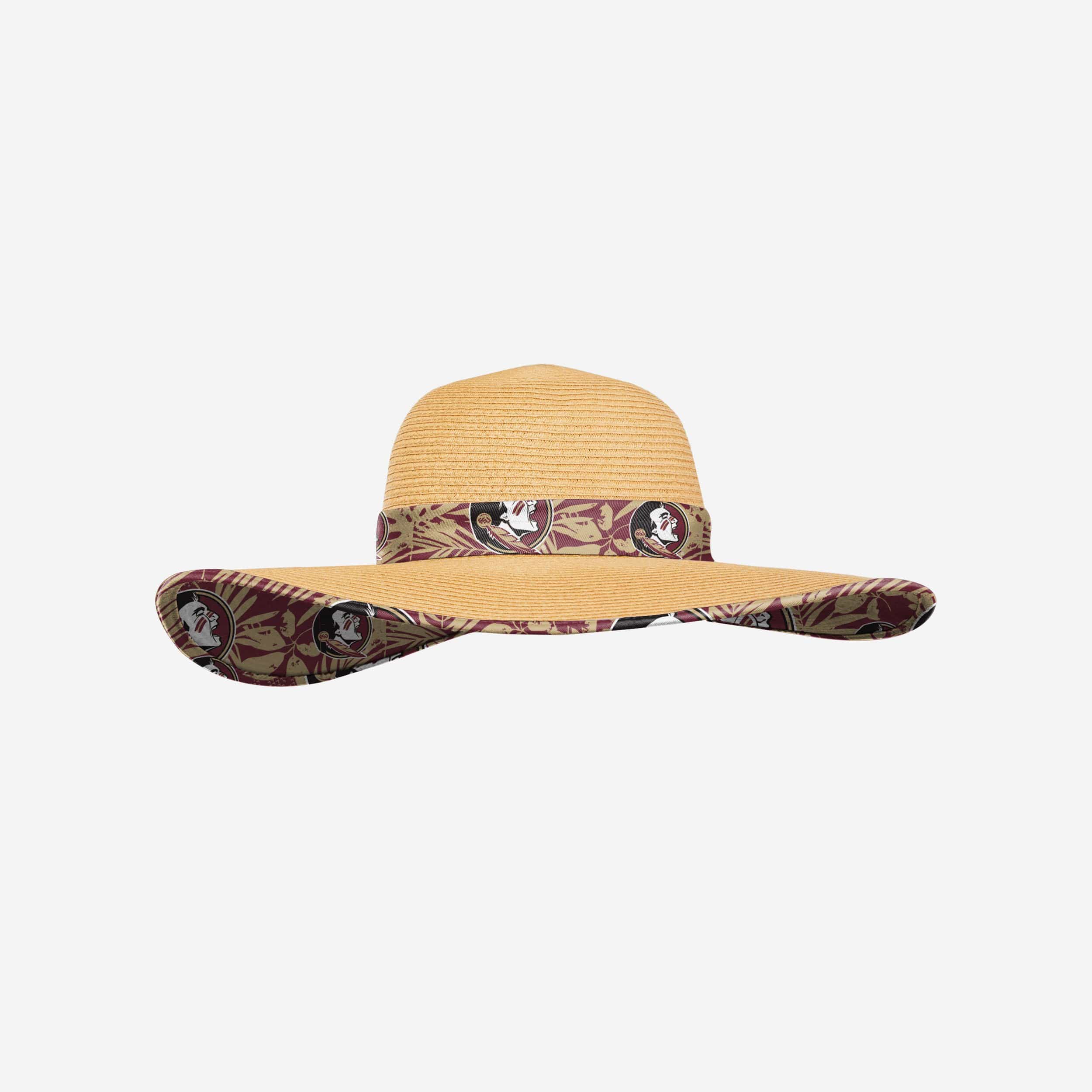 Gorgeous Florida State Seminoles Women's Floral Straw Hat