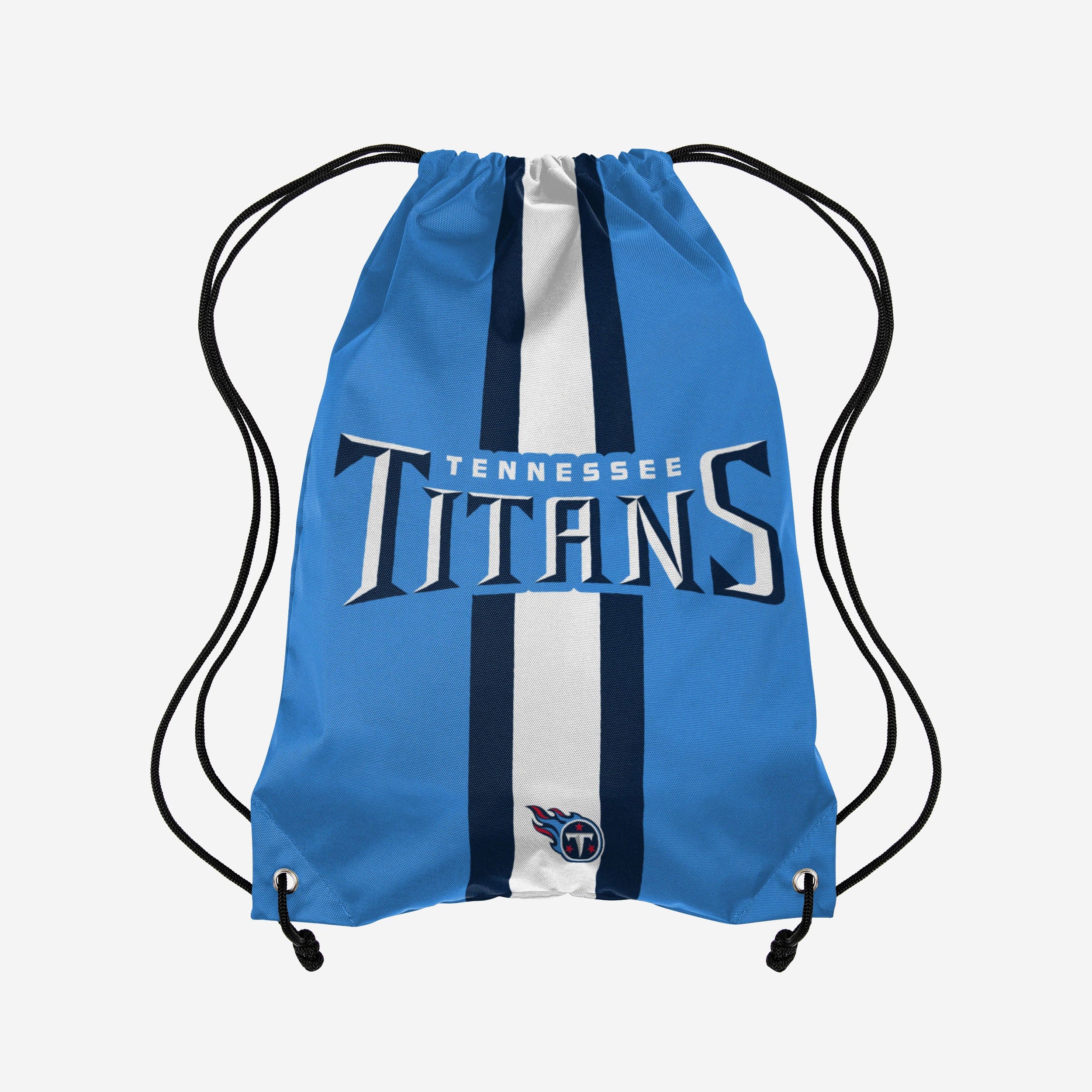 Tennessee Titans Stripe Wordmark Drawstring Backpack - Show Your Team Spirit!