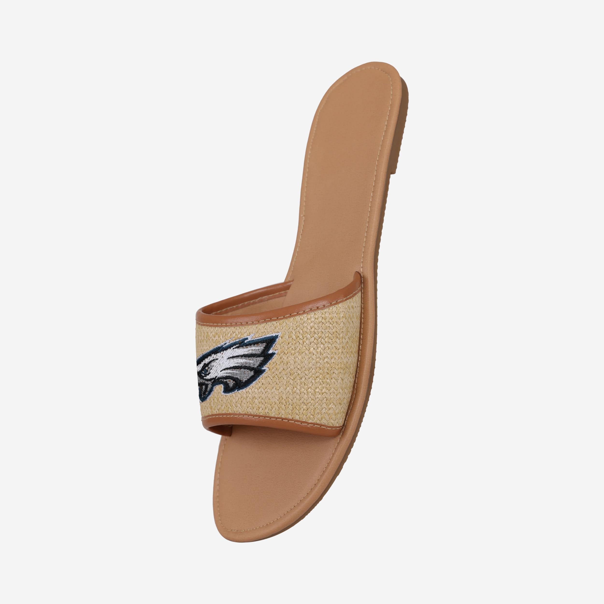 Philadelphia Eagles Women's Stylish Straw Slides for Sun Fun