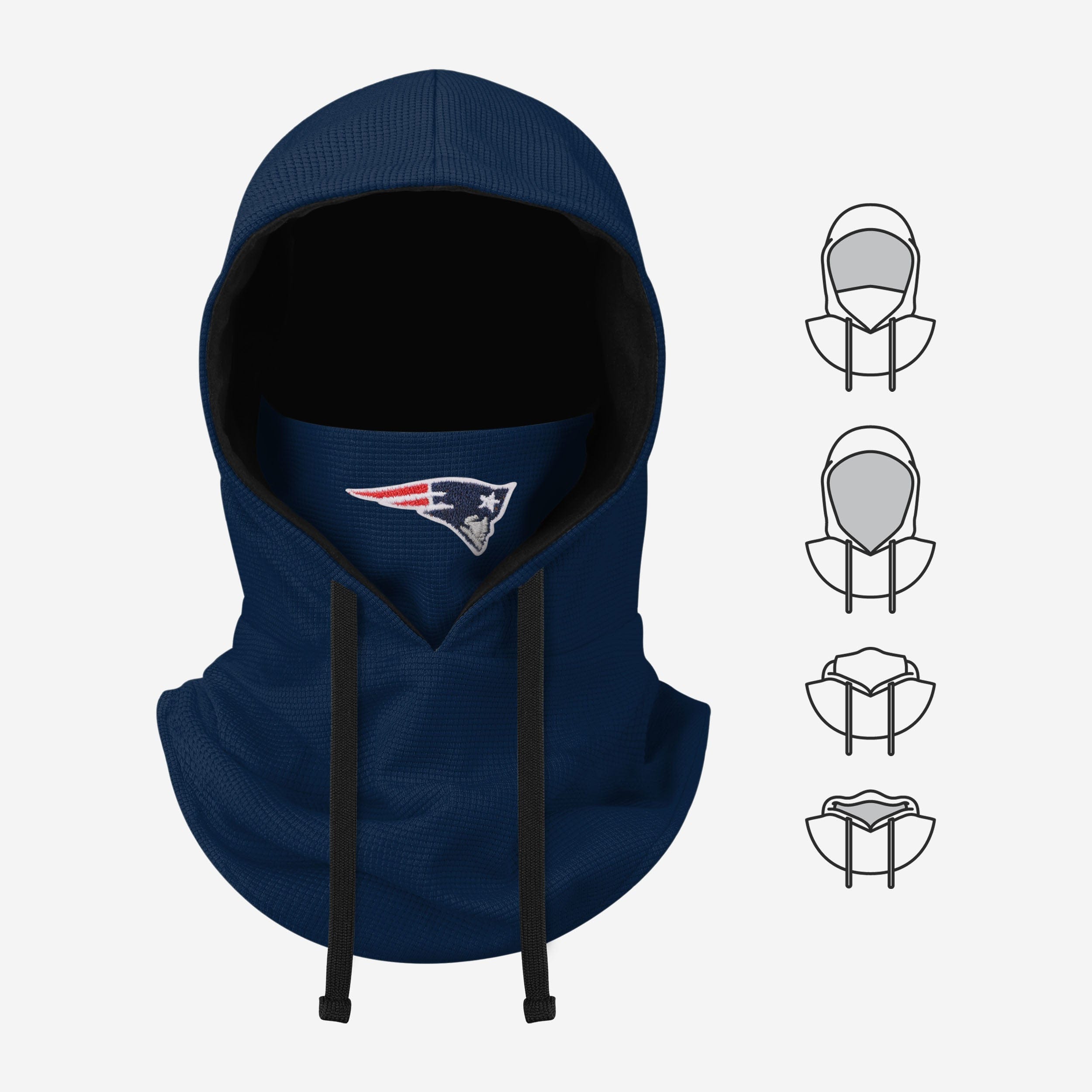 New England Patriots Waffle Drawstring Hooded Gaiter - The Ultimate Winter Essential