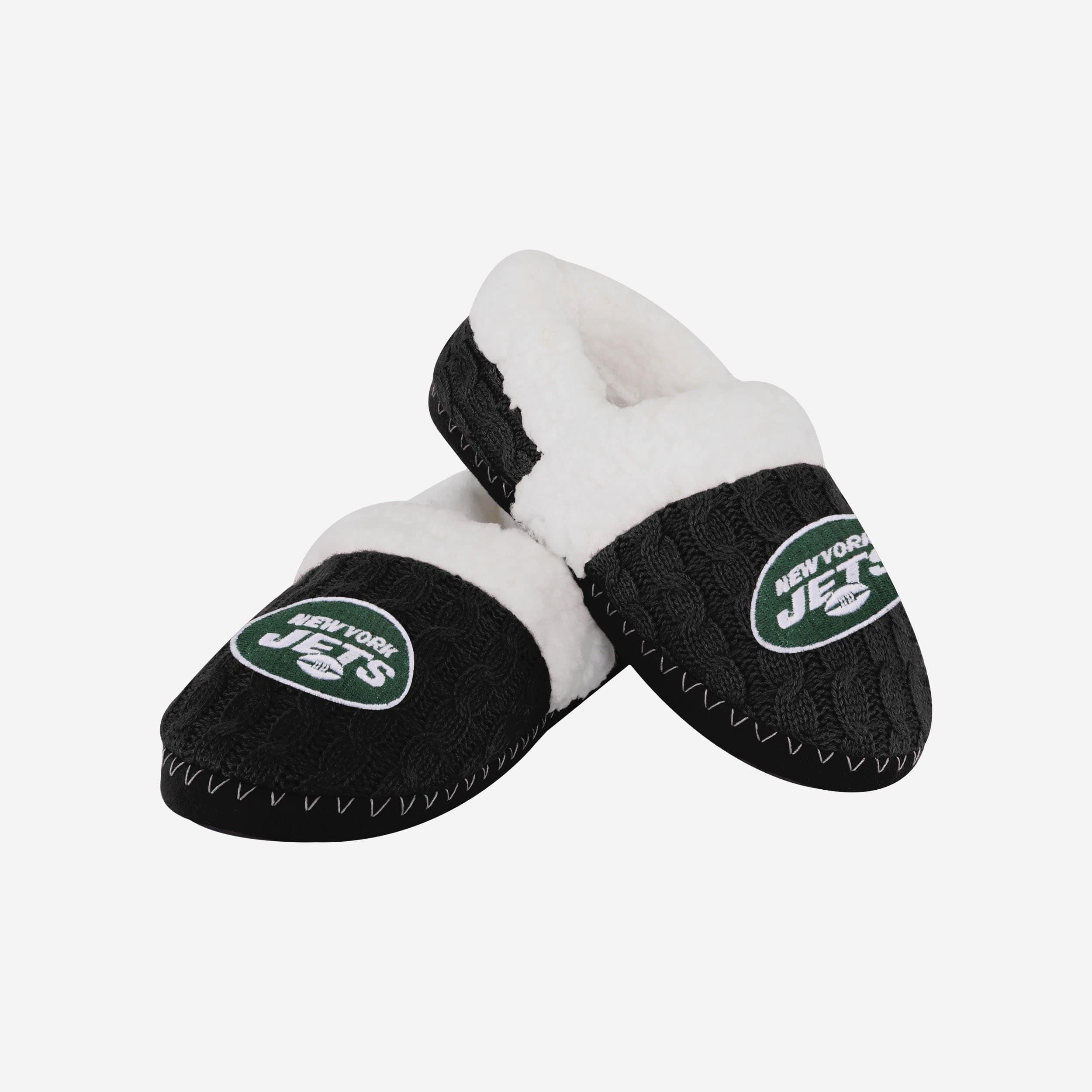 New York Jets Women's Team Color Moccasin Slippers - Stay Warm in Style!