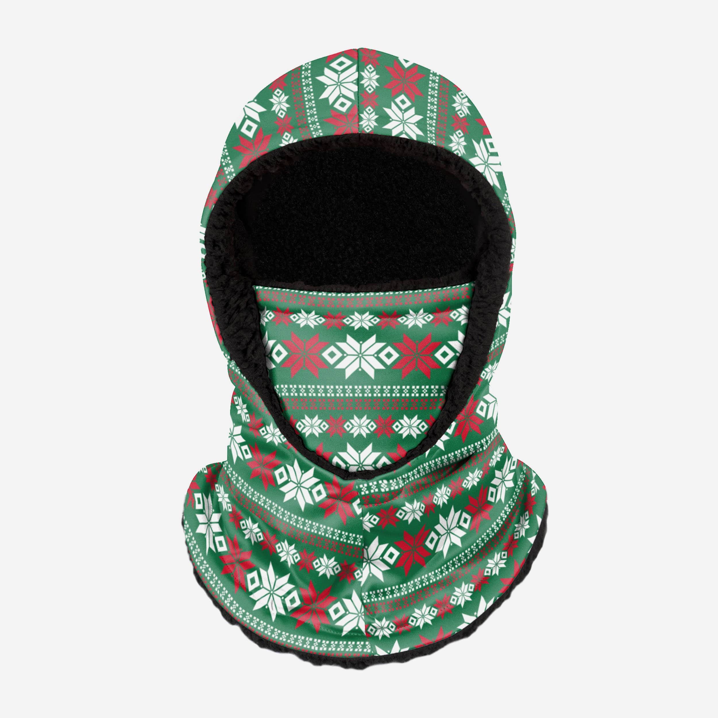 Festive Ugly Christmas Sweater Hooded Gaiter - Your Holiday Essential!