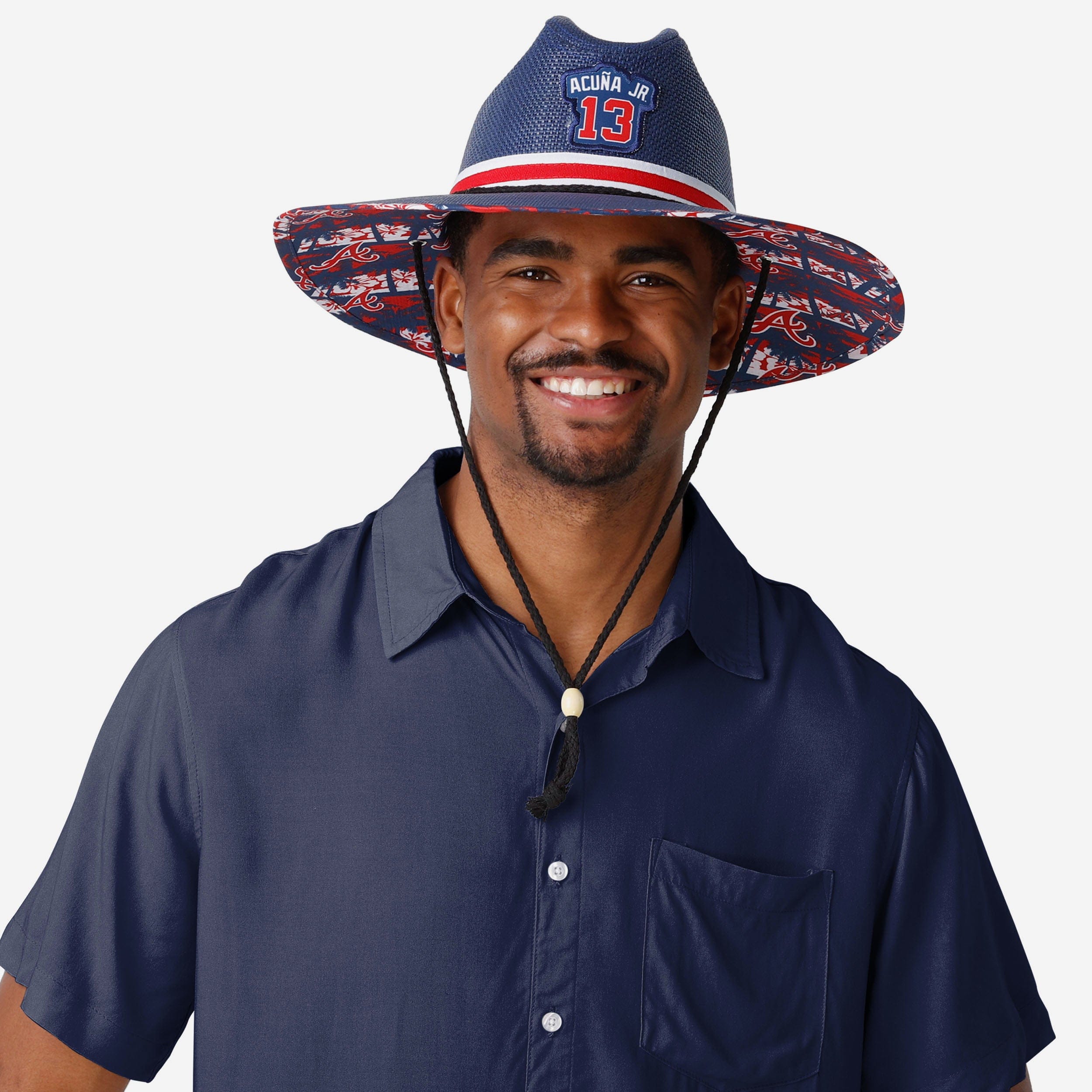 Ronald Acuna Jr's Atlanta Braves Superstar Straw Hat